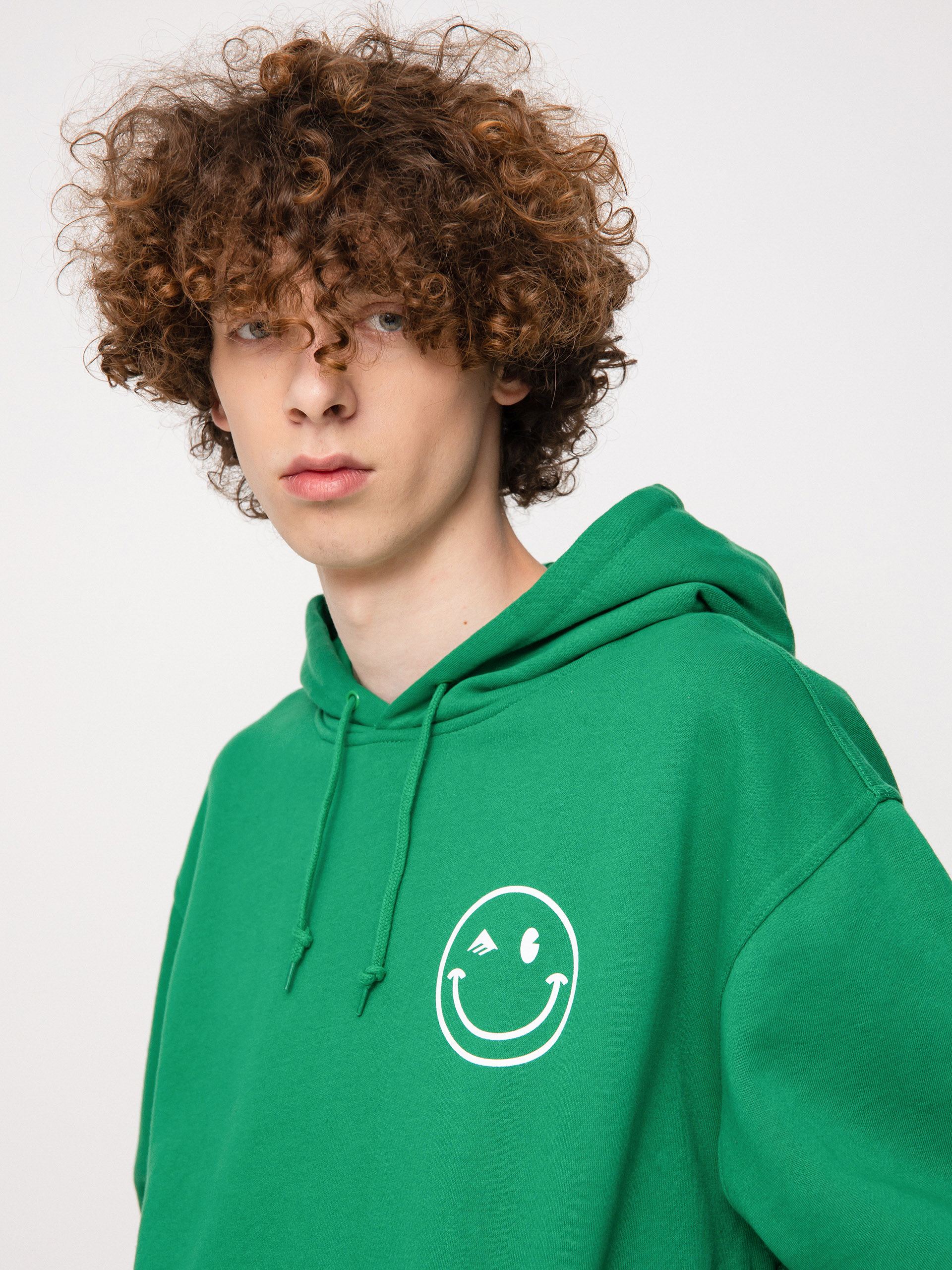 Bluza z kapturem Emerica Happy Face (kelly green)