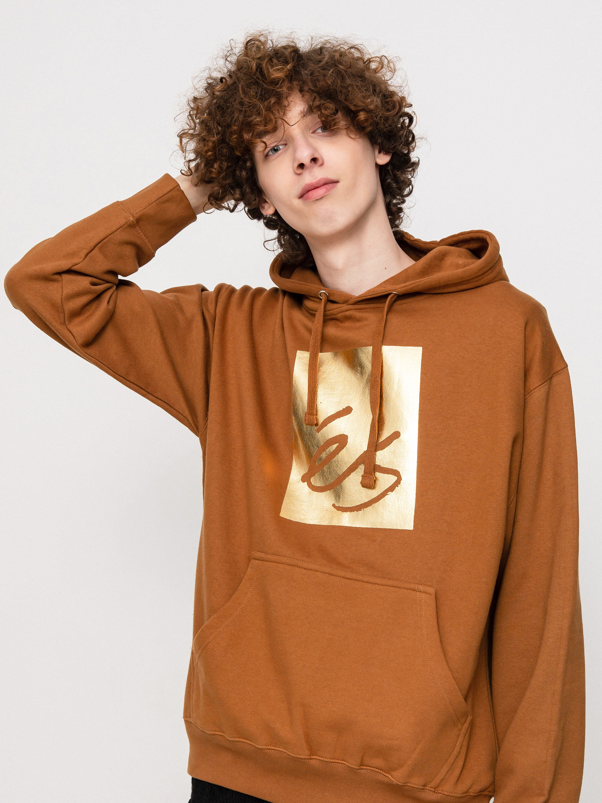 Bluza z kapturem eS Main Block HD (brown)