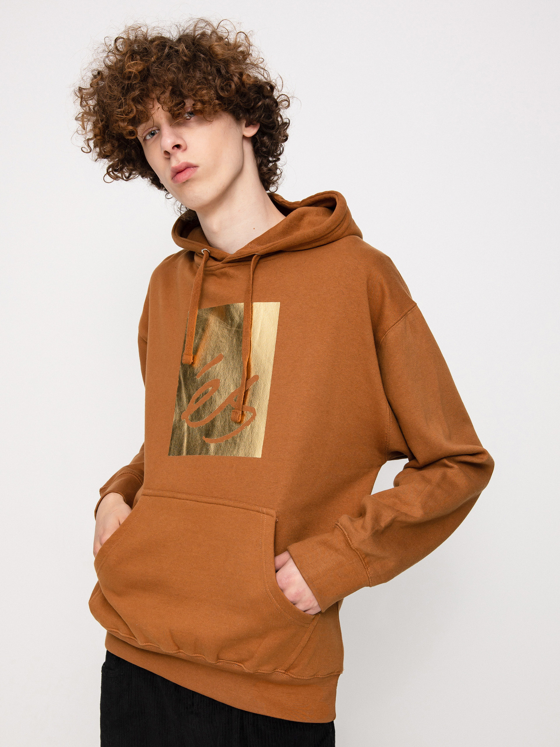 Bluza z kapturem eS Main Block HD (brown)