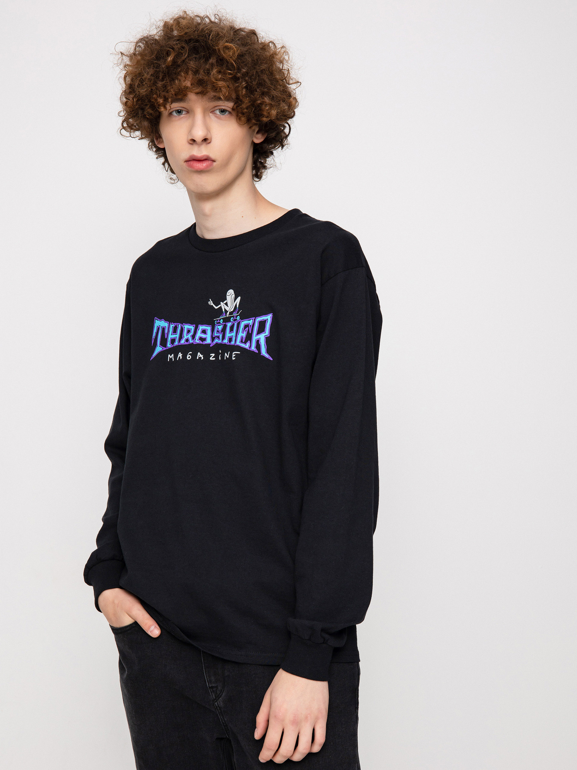 Longsleeve Thrasher Gonz Thumbs Up (black)