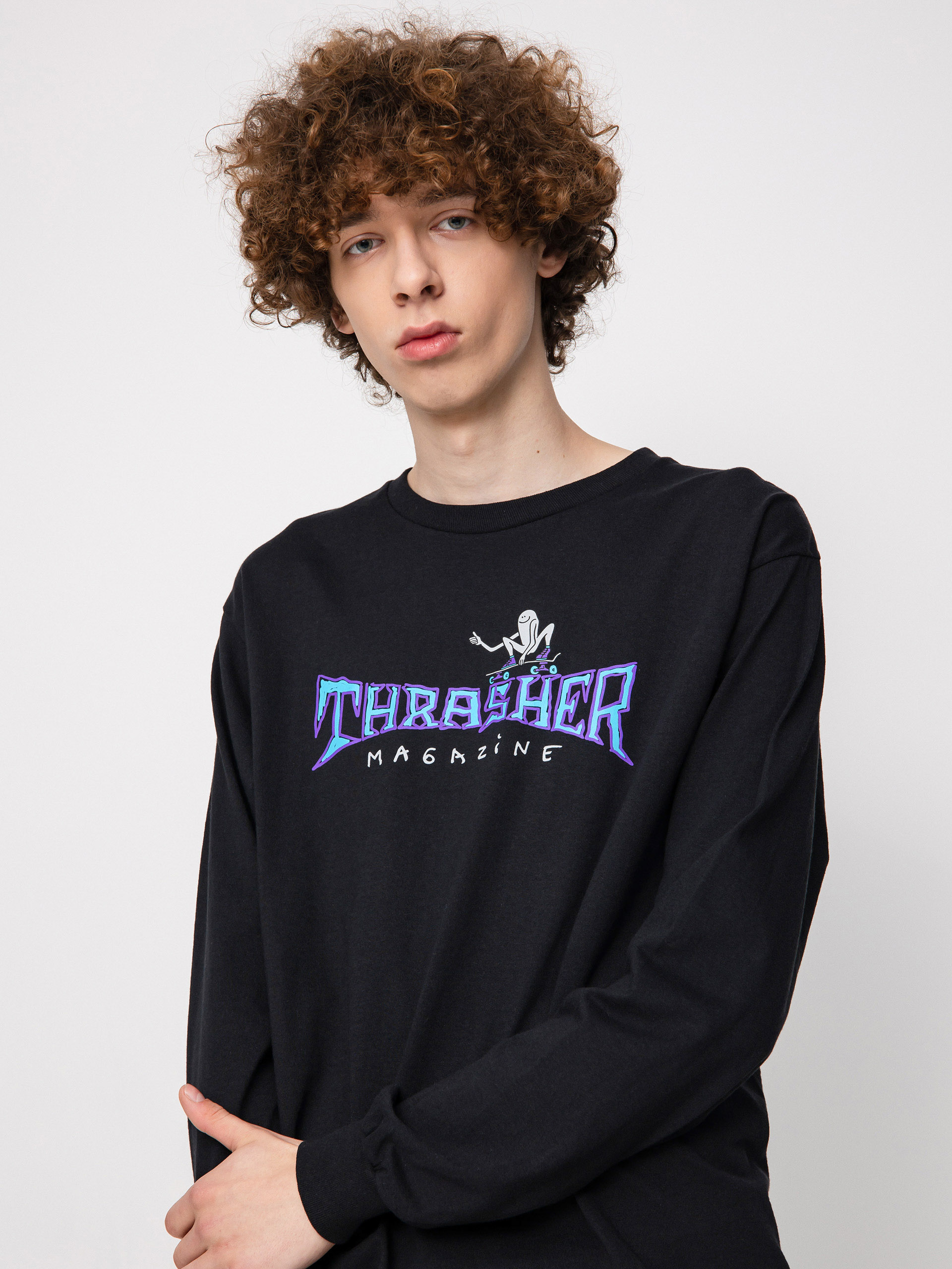 Longsleeve Thrasher Gonz Thumbs Up (black)