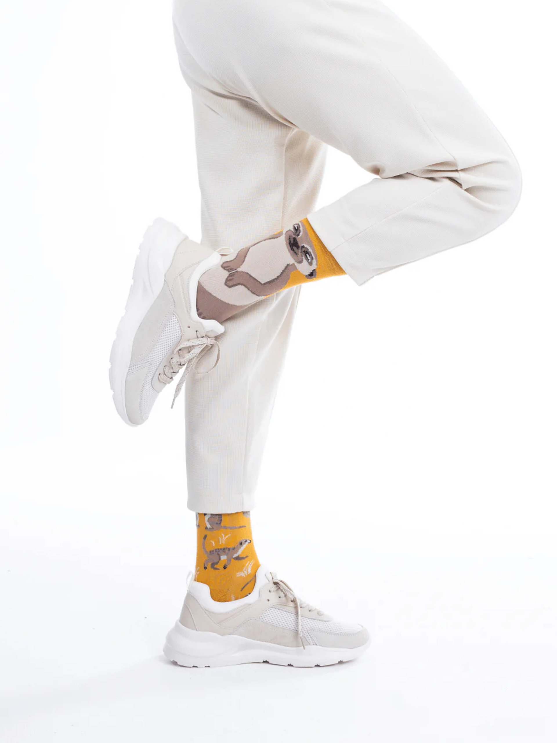 Skarpetki Many Mornings The Meerkat (yellow/brown)