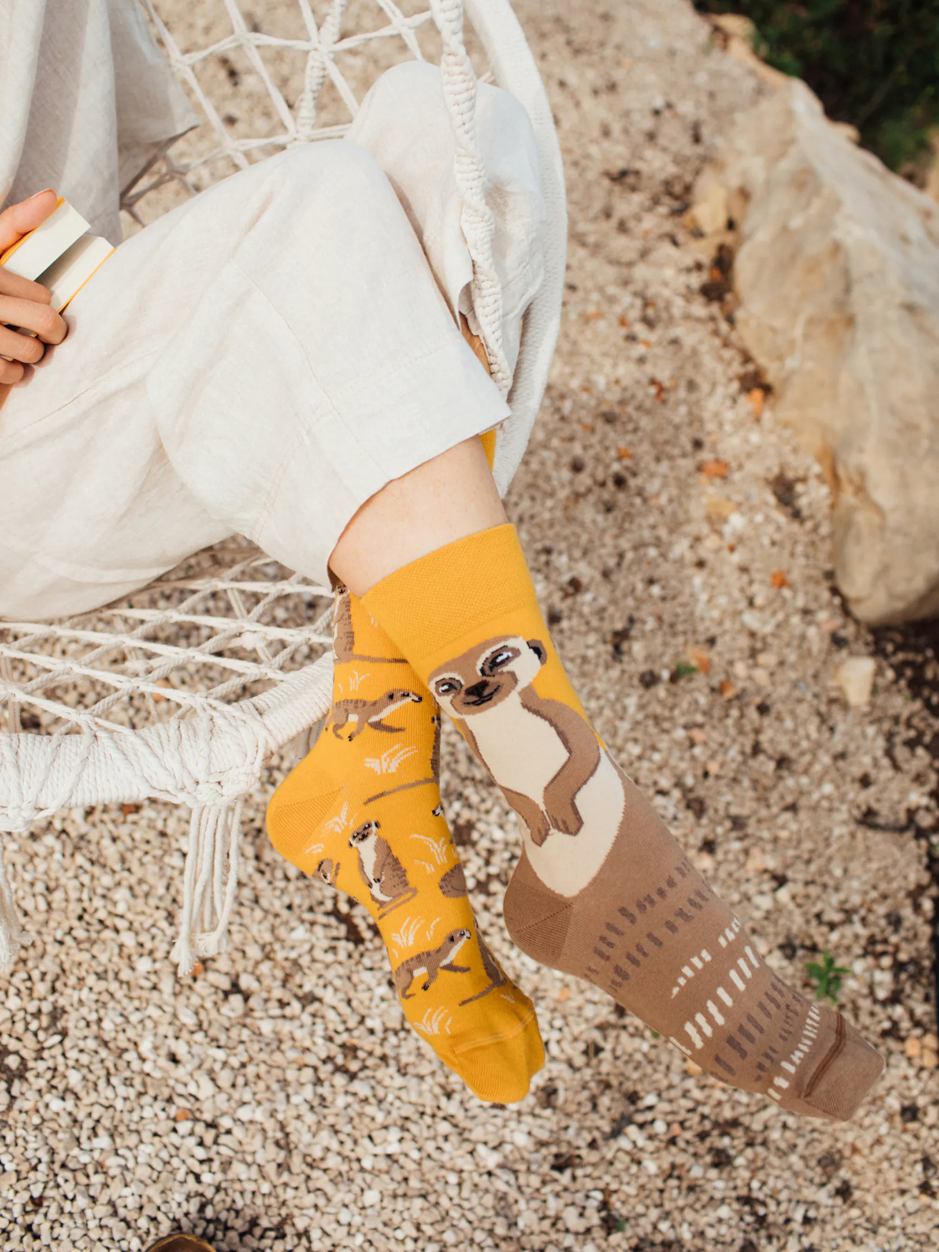 Skarpetki Many Mornings The Meerkat (yellow/brown)