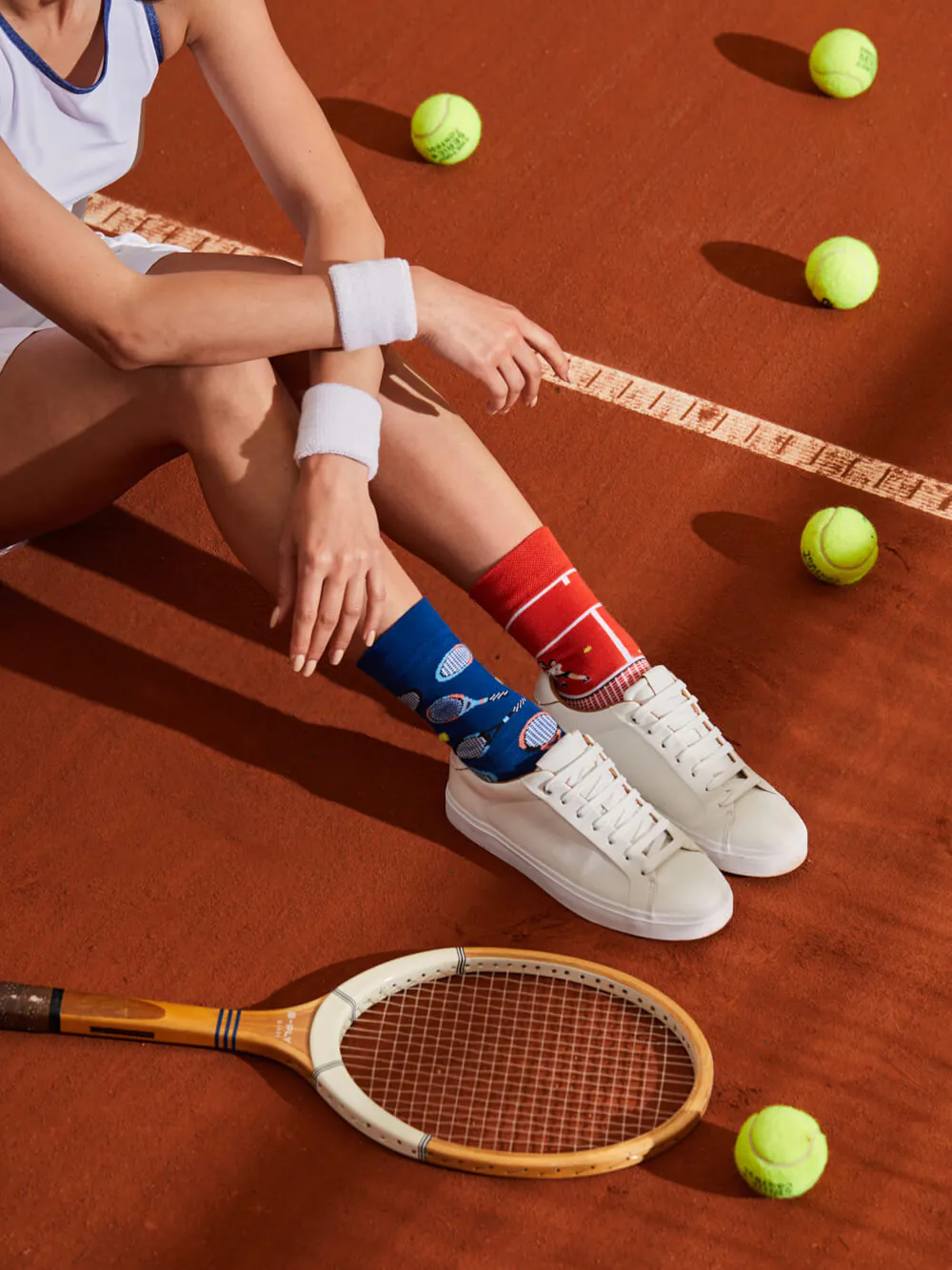 Skarpetki Many Mornings Grand Slam (navy/brick)