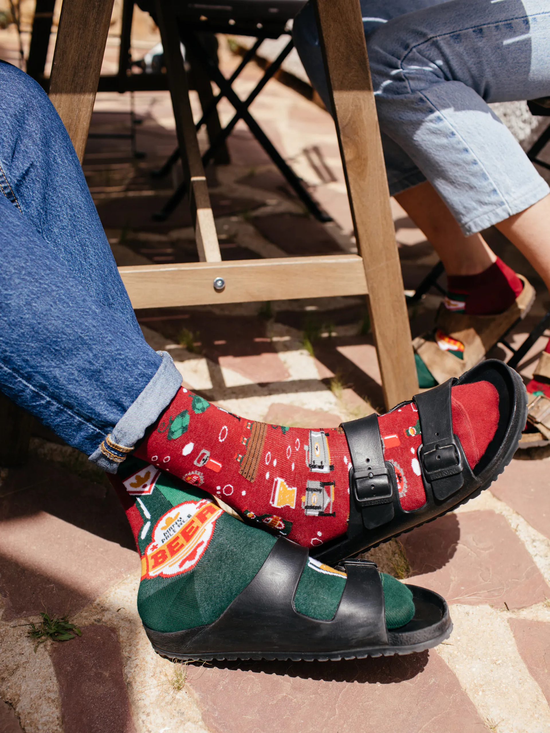 Skarpetki Many Mornings Many Pale Ale (burgundy/green)