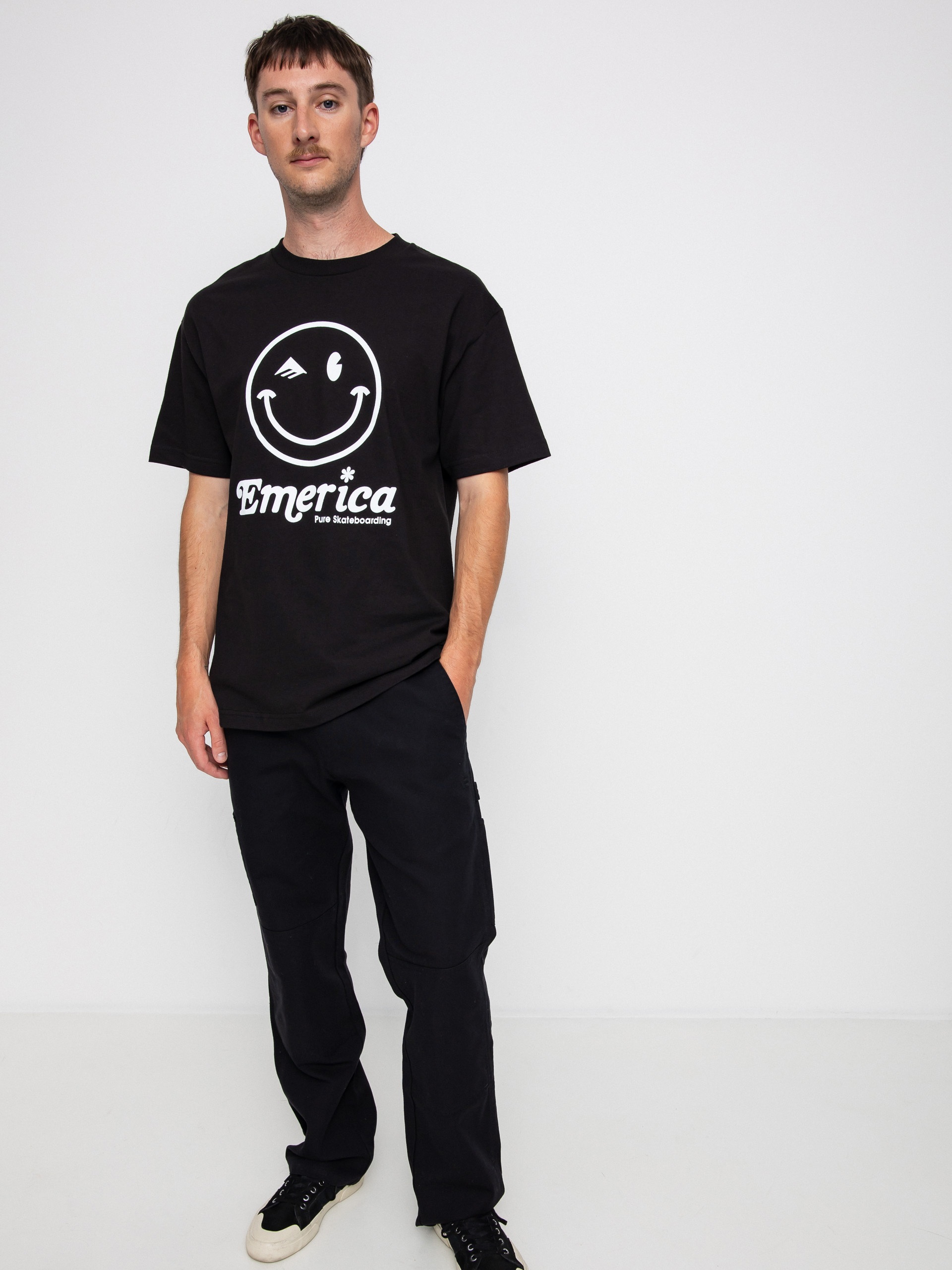 T-shirt Emerica Happy Face (black)