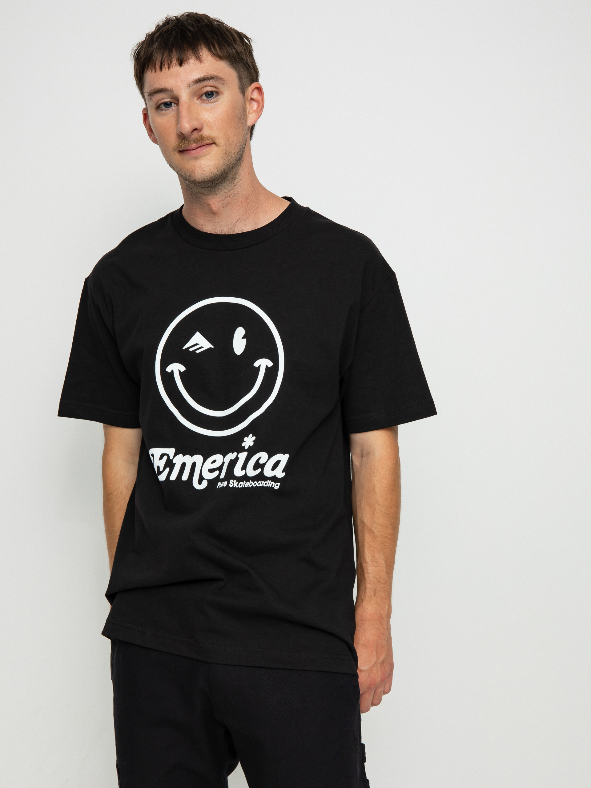 T-shirt Emerica Happy Face (black)