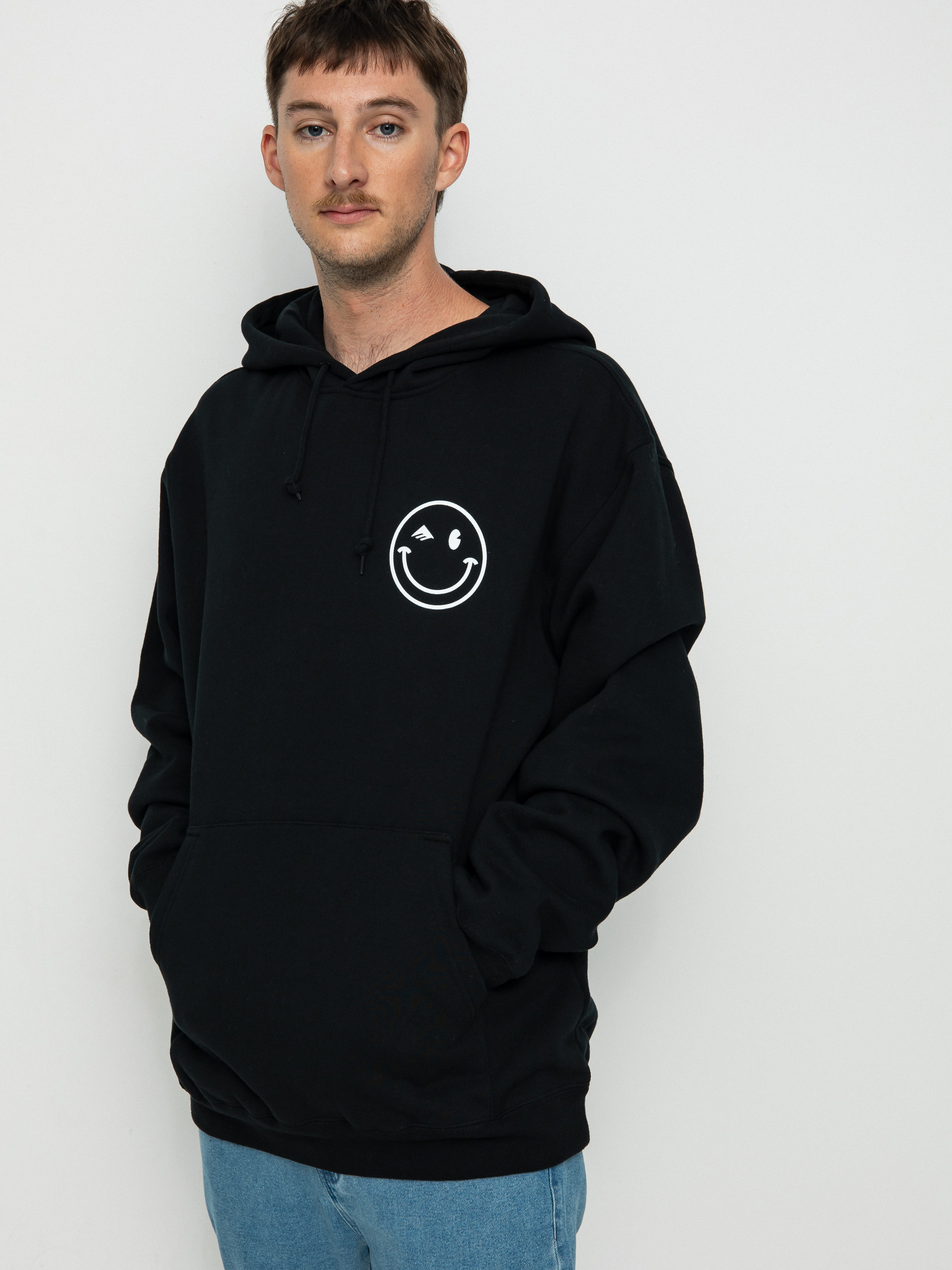 Bluza z kapturem Emerica Happy Face (black)