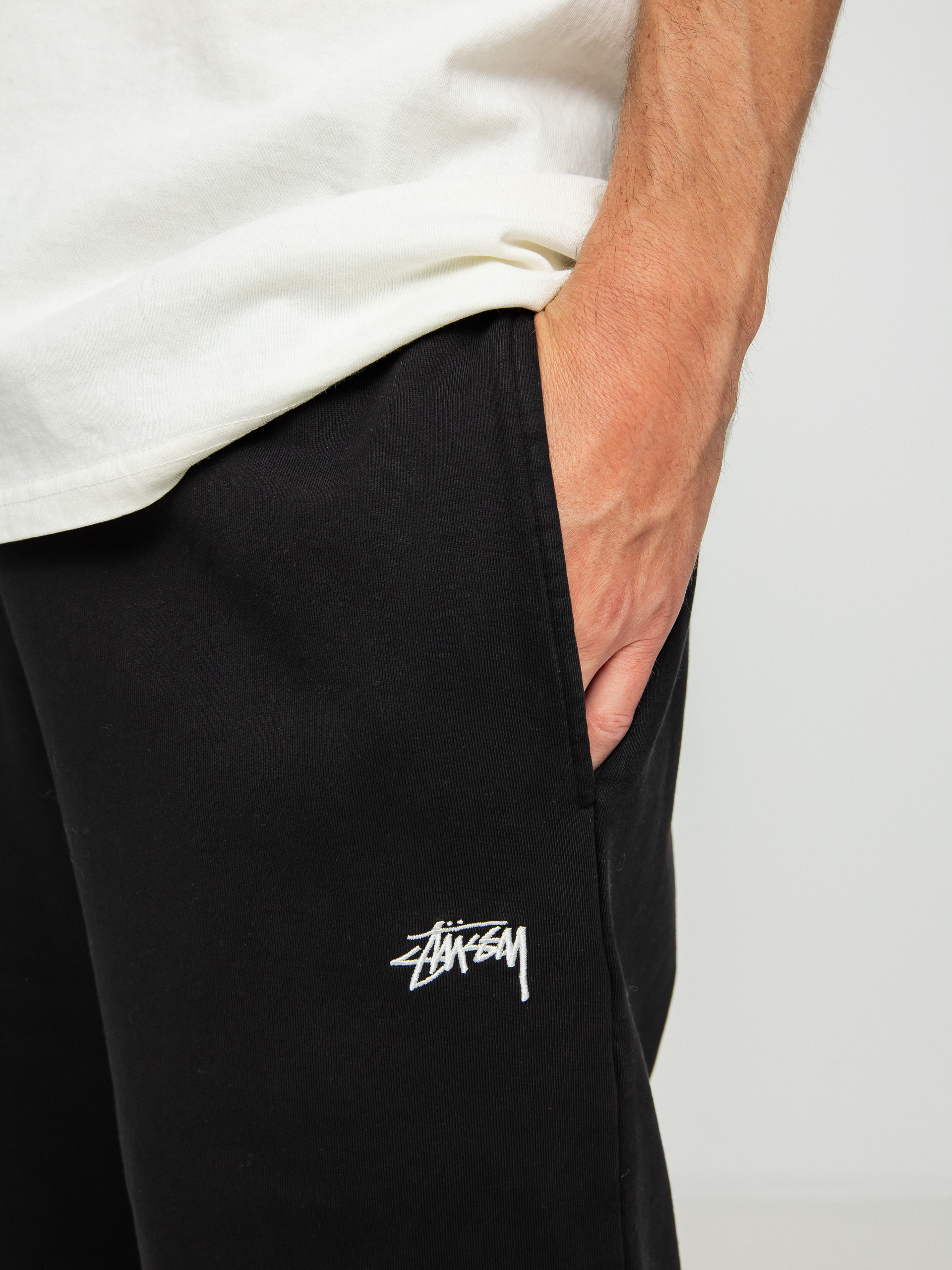 Spodnie Stussy Stock Logo (black 22)