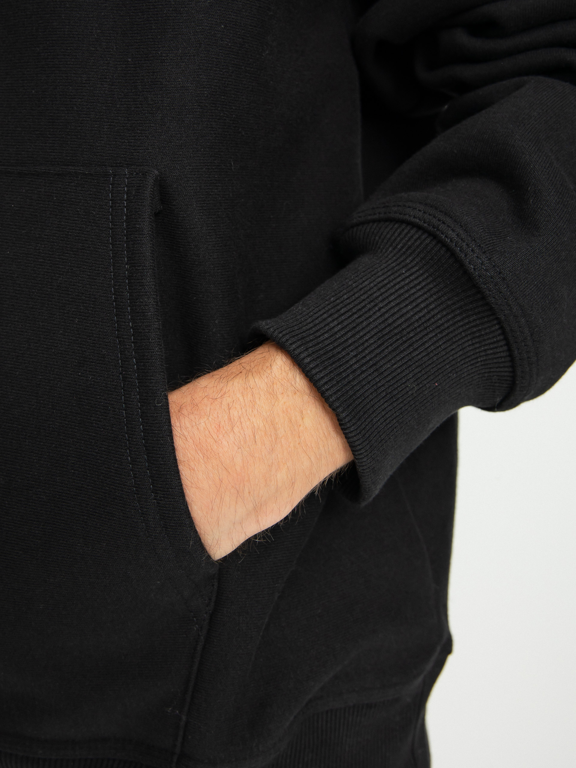 Bluza z kapturem Stussy Stock Logo App. HD (black)