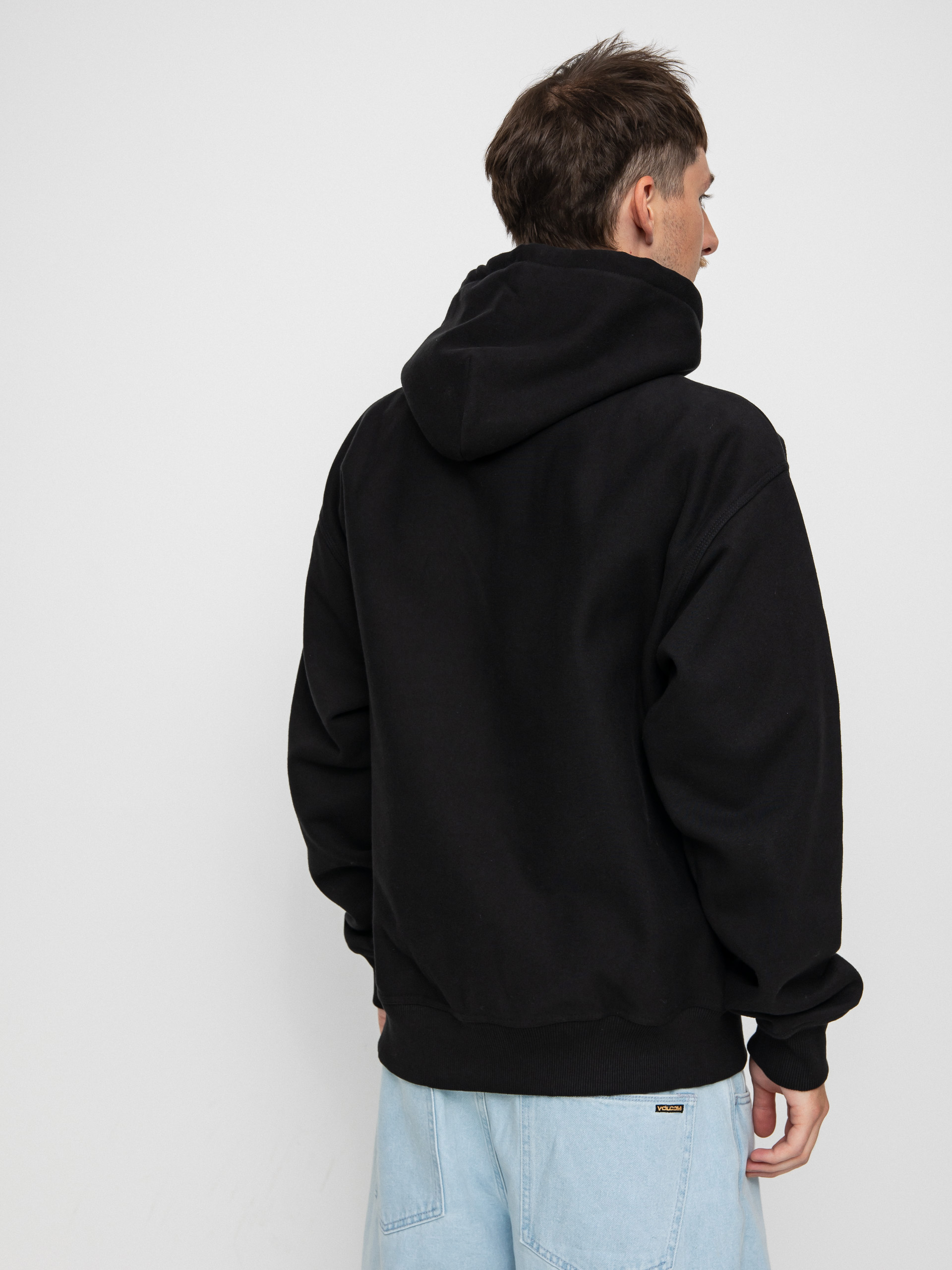 Bluza z kapturem Stussy Stock Logo App. HD (black)