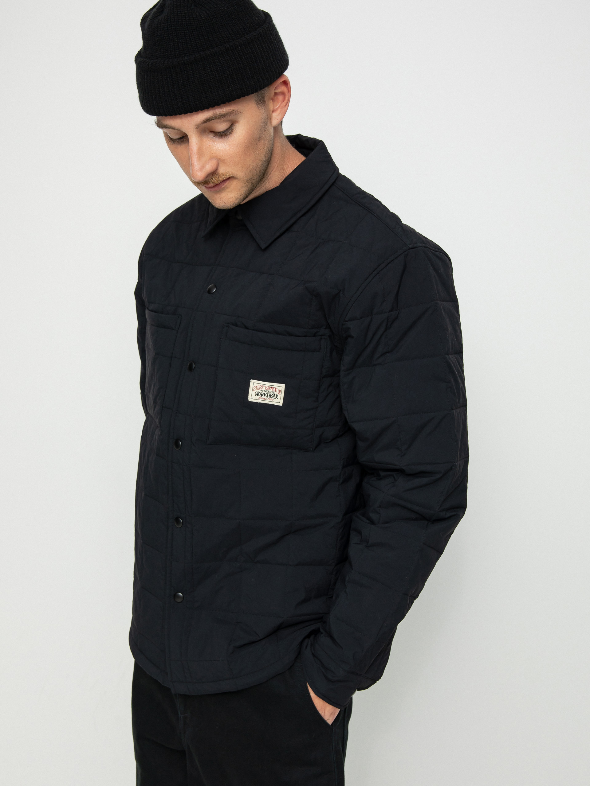 Koszula Stussy Quilted Fatigue (black)