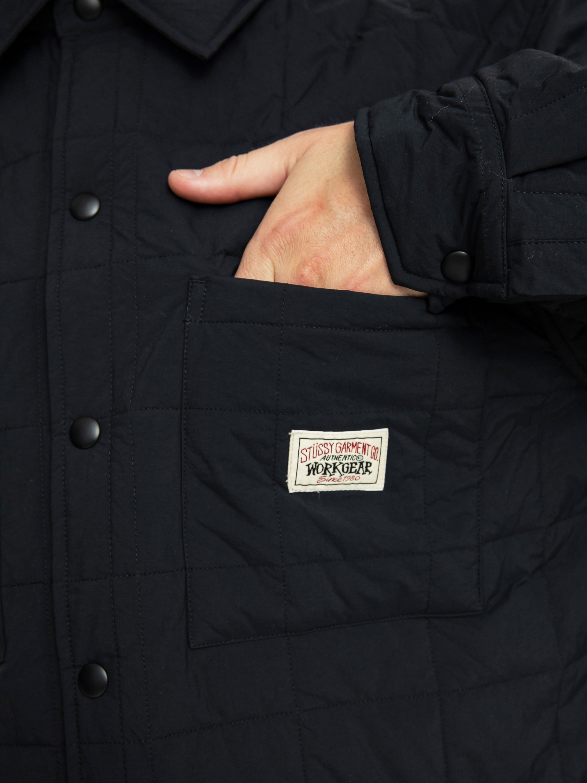 Koszula Stussy Quilted Fatigue (black)