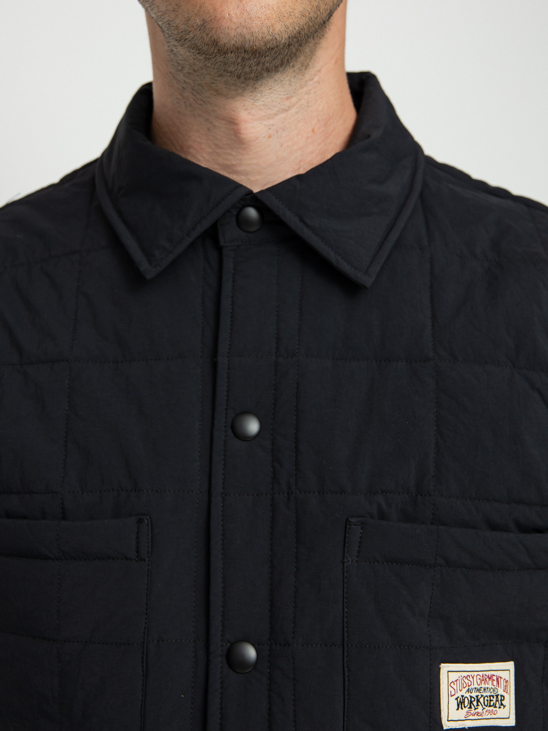 Koszula Stussy Quilted Fatigue (black)