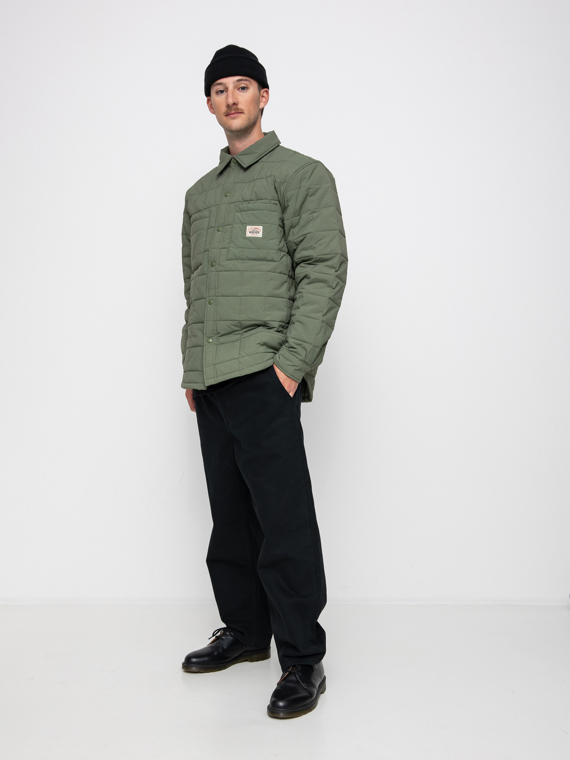 Koszula Stussy Quilted Fatigue (green)