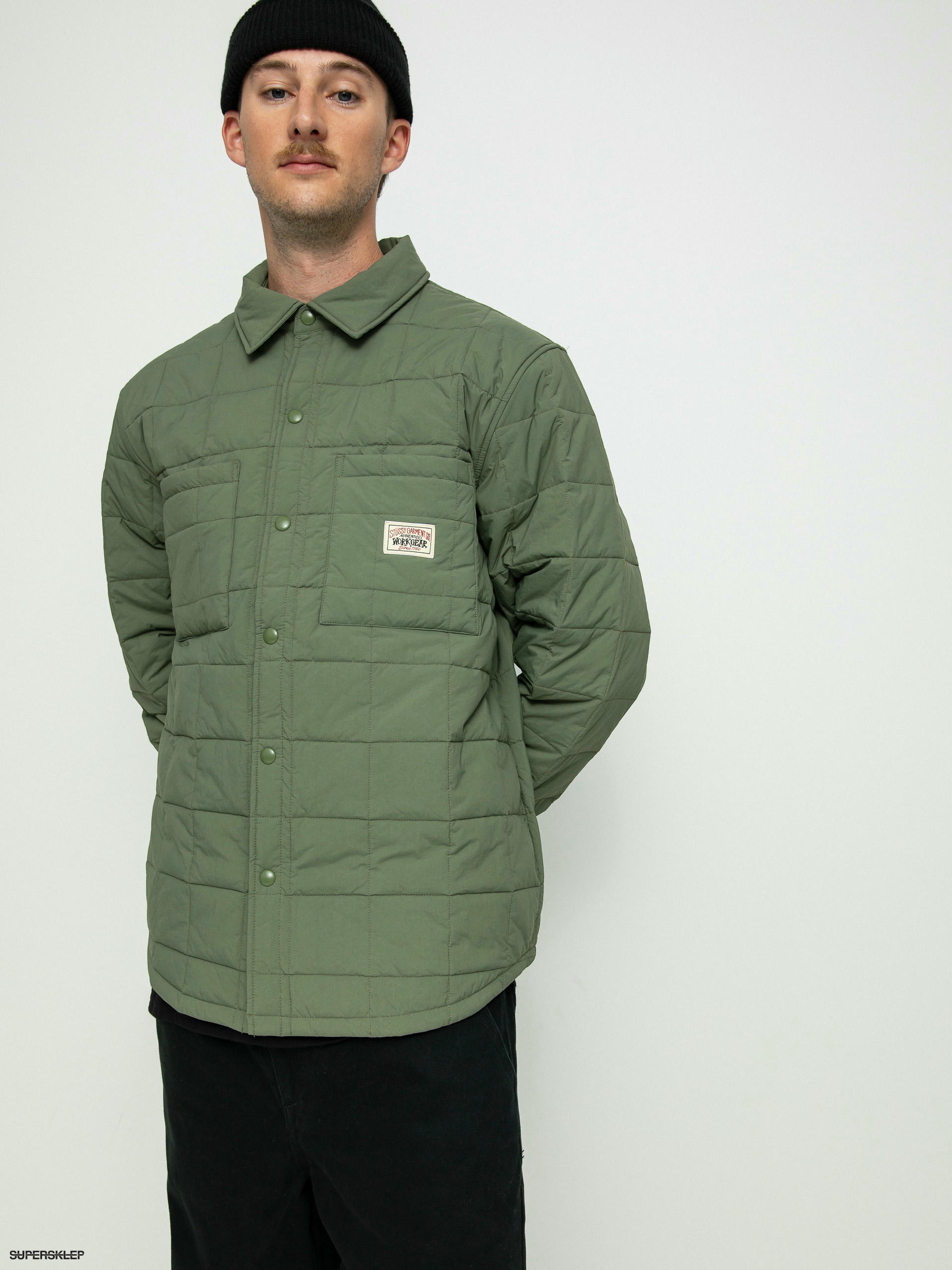 Koszula Stussy Quilted Fatigue (green)