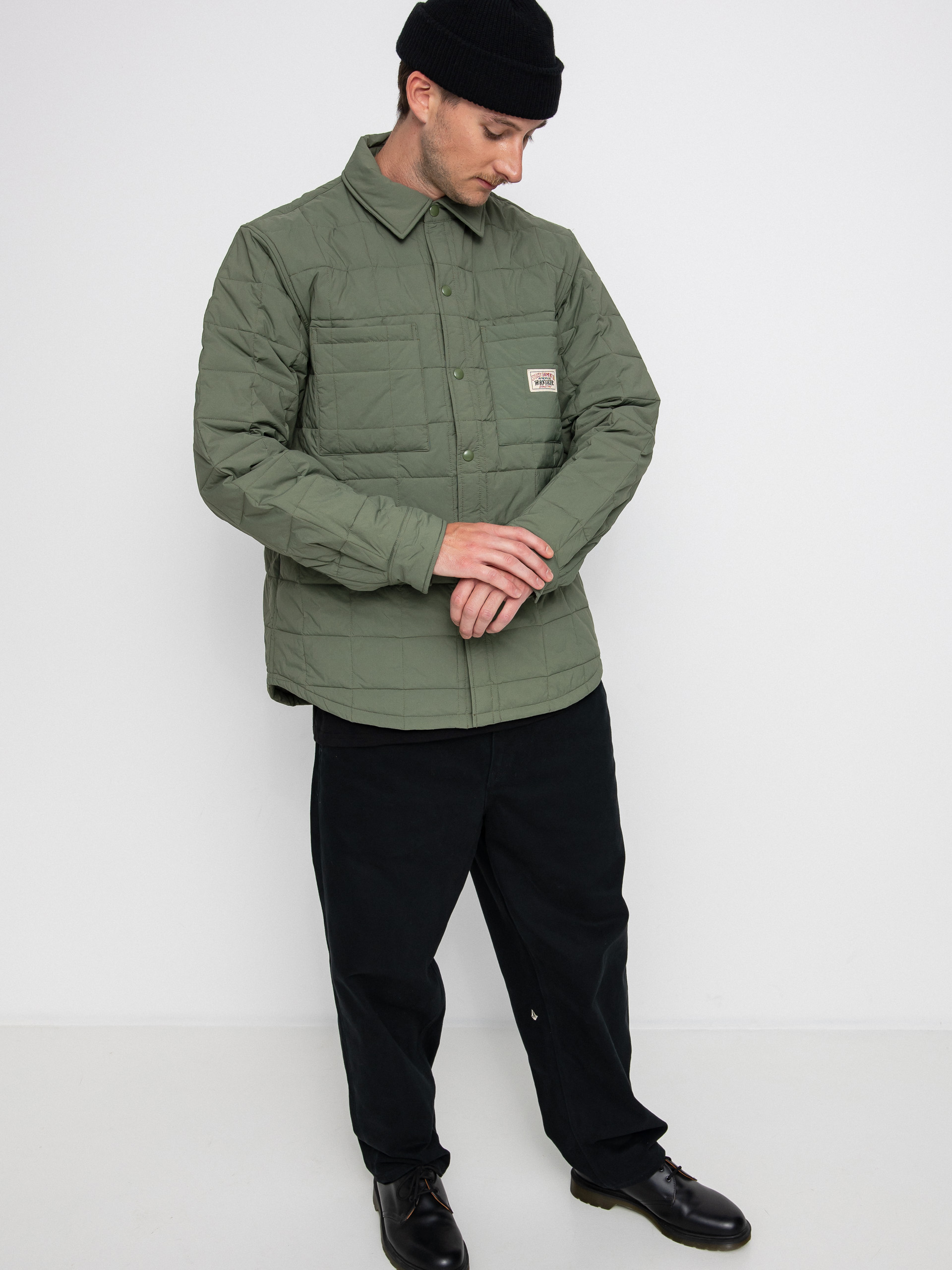 Koszula Stussy Quilted Fatigue (green)