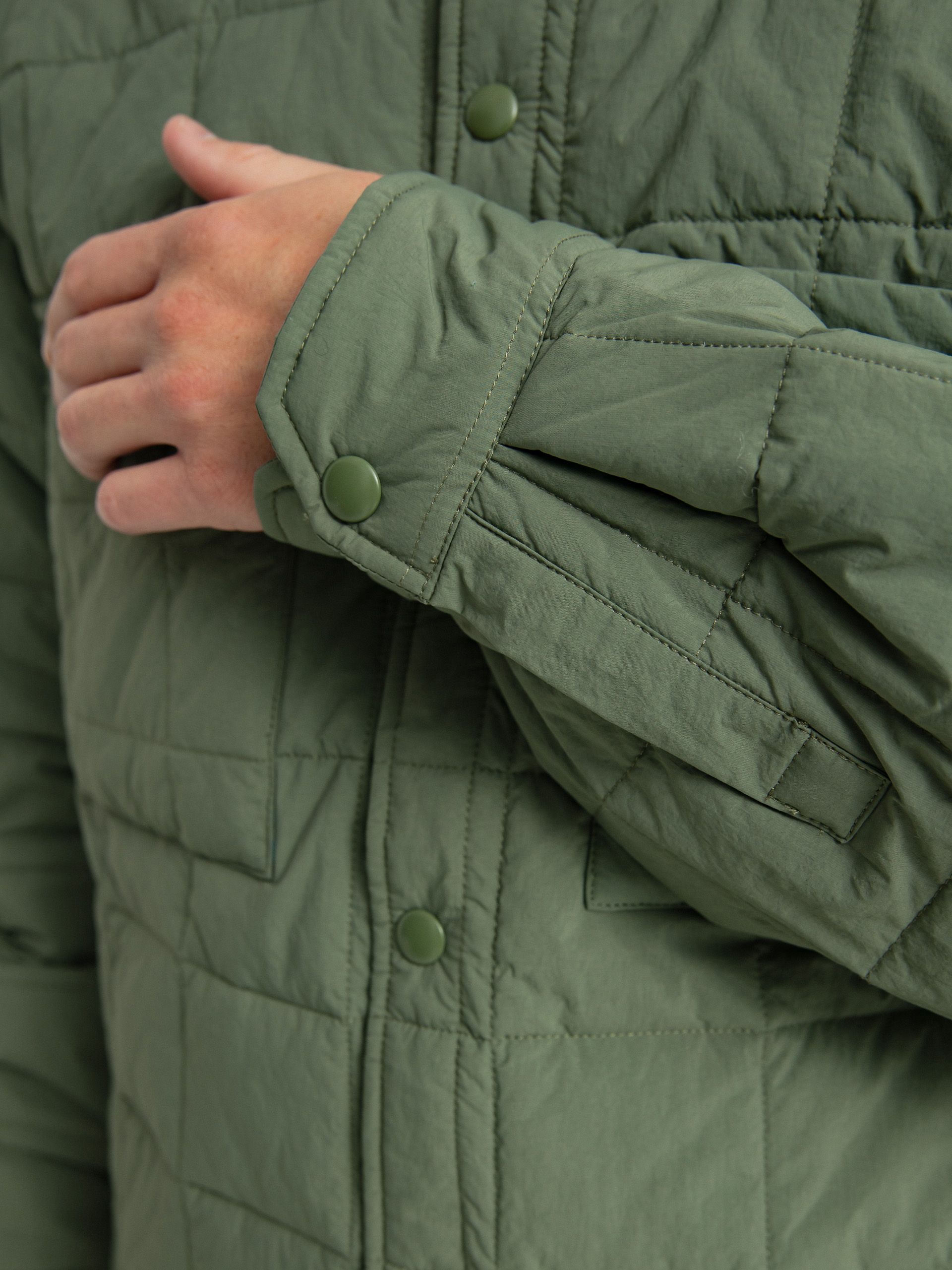 Koszula Stussy Quilted Fatigue (green)