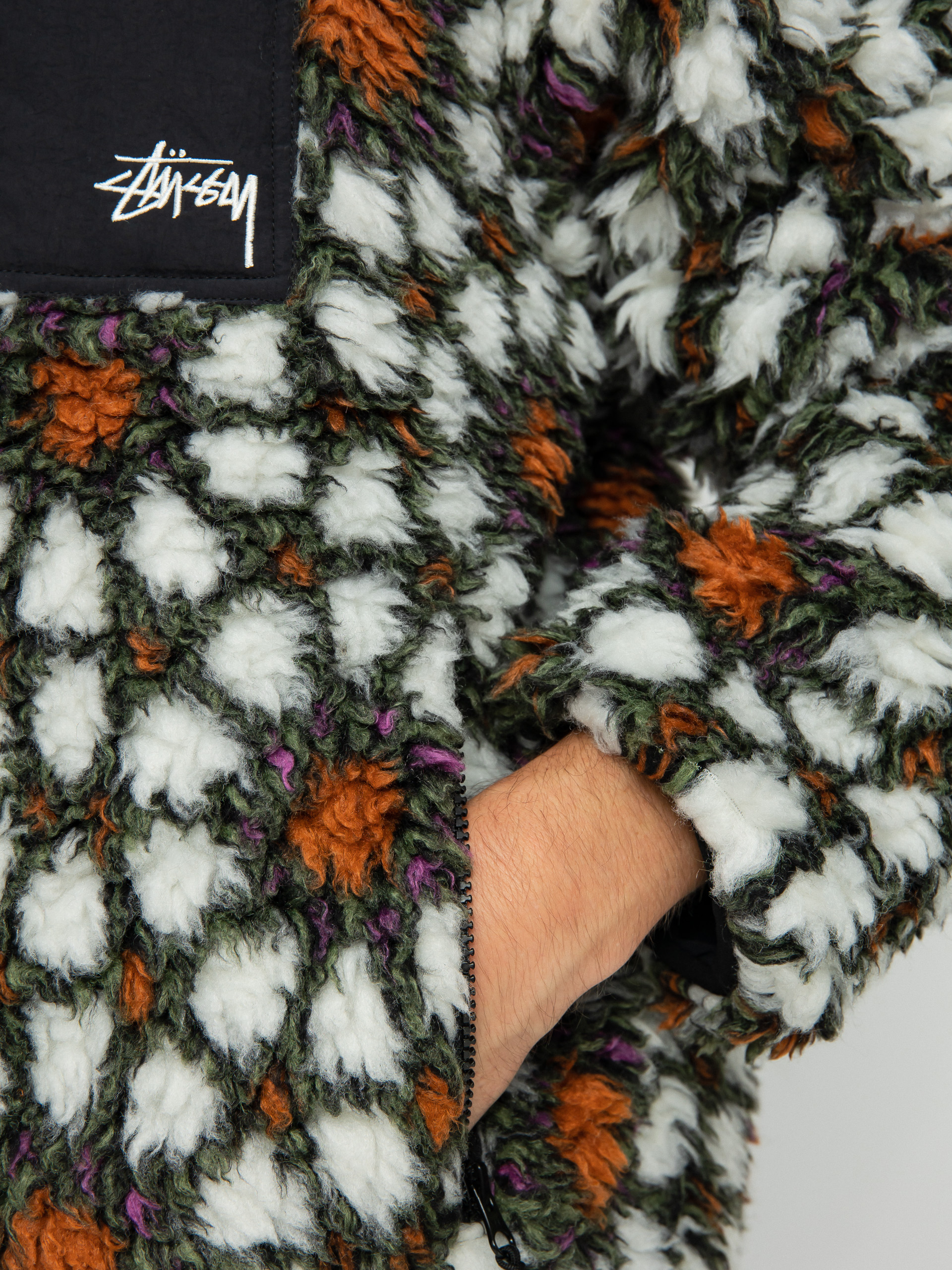 Kurtka Stussy Pattern Sherpa (natural)