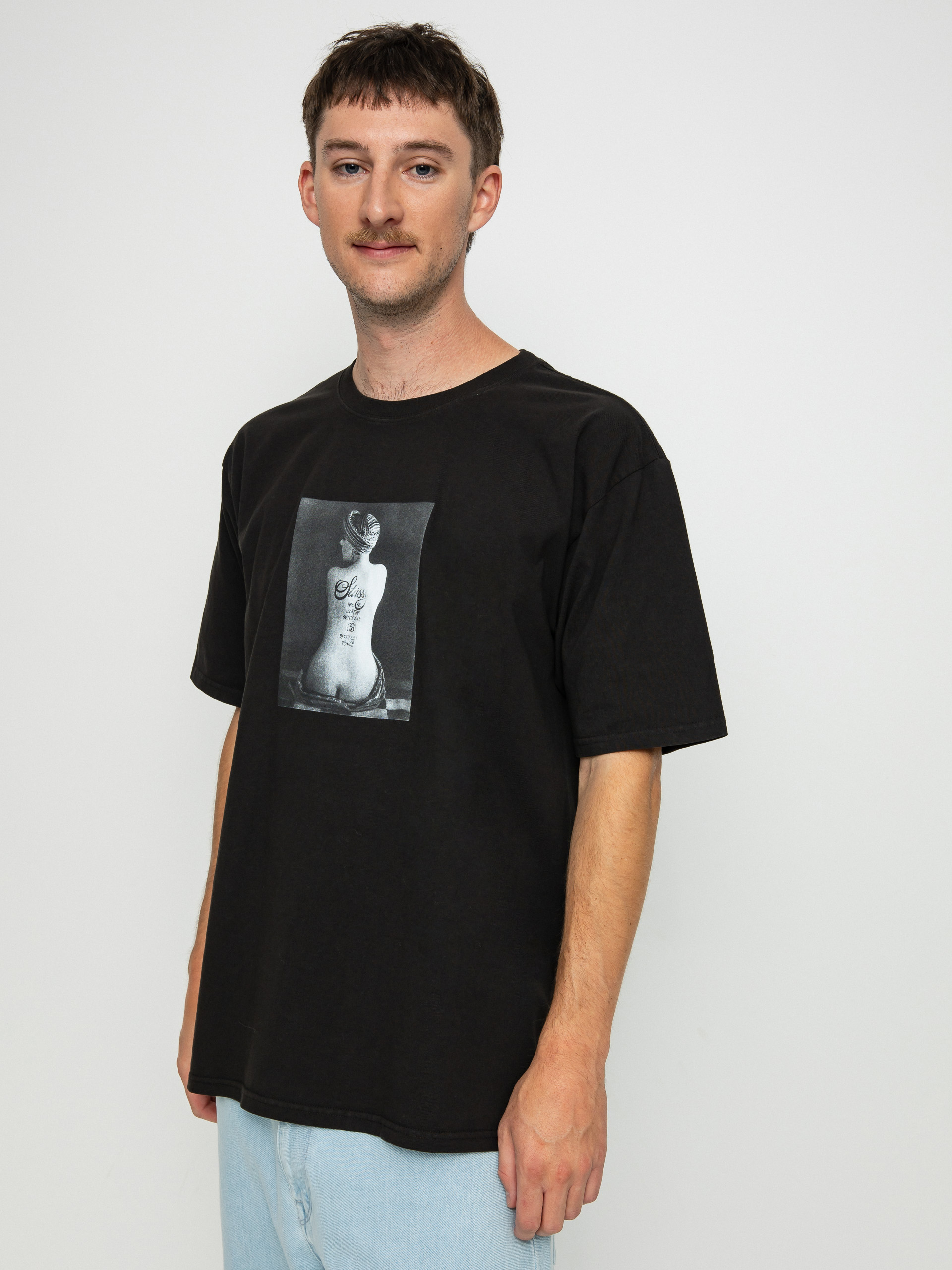 T-shirt Stussy Le Violon Pig. Dyed (black)