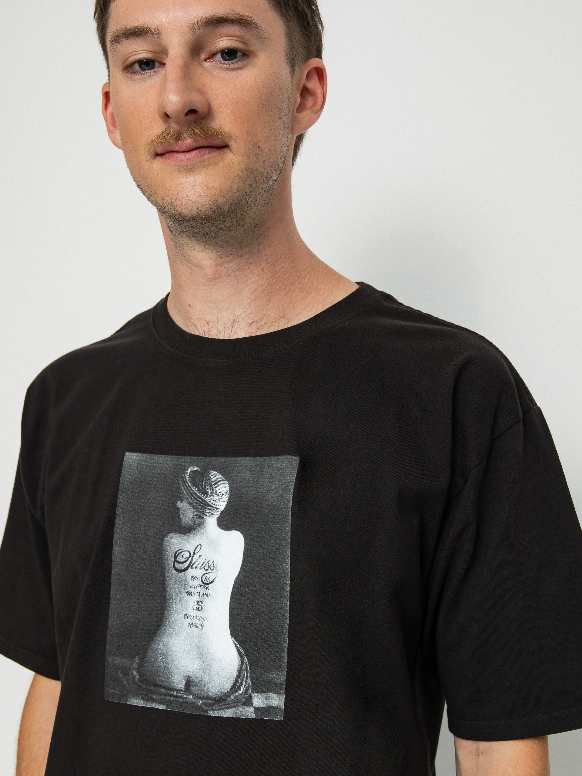 T-shirt Stussy Le Violon Pig. Dyed (black)