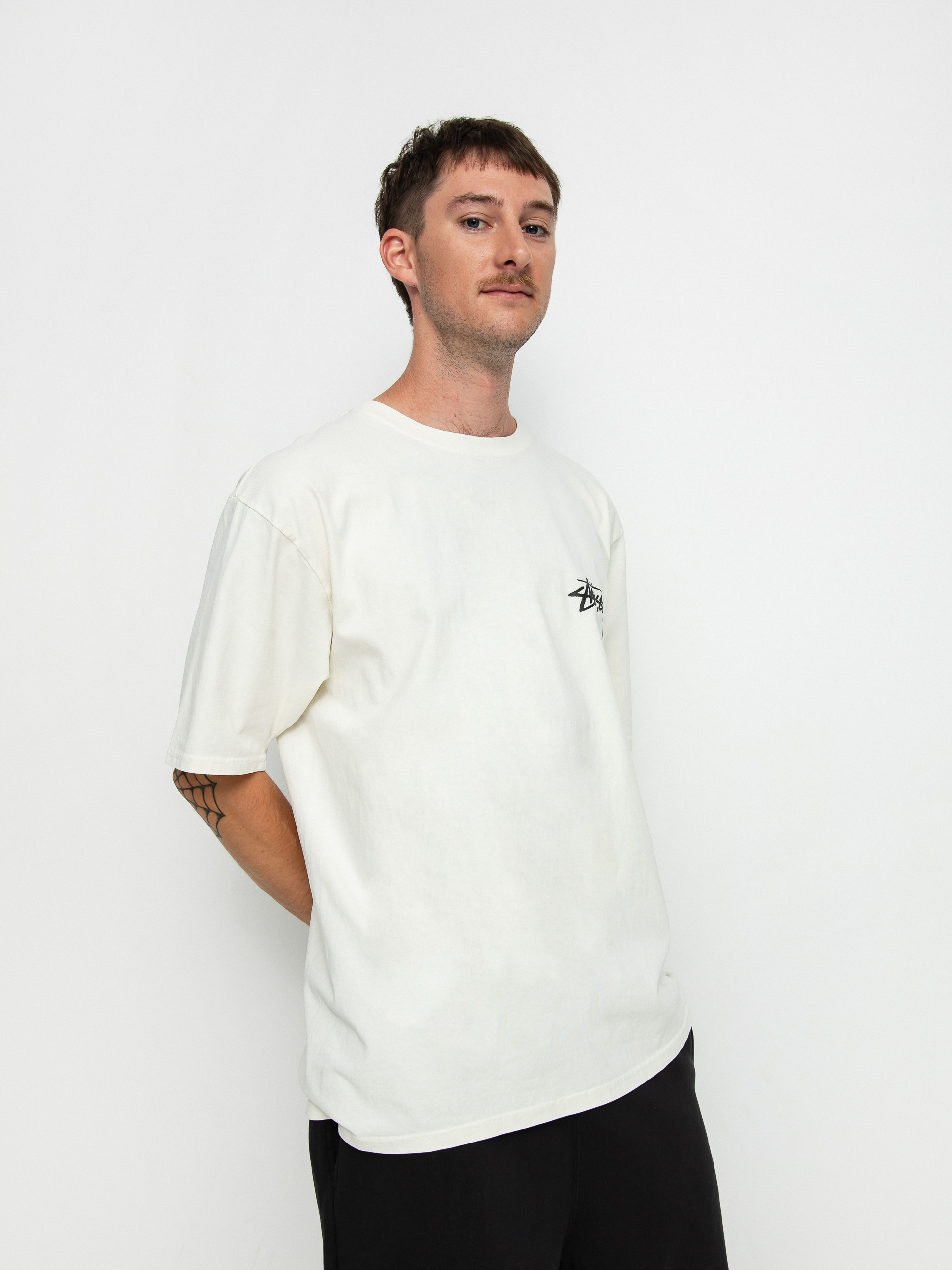 T-shirt Stussy Skate Posse Pig. Dyed (natural)