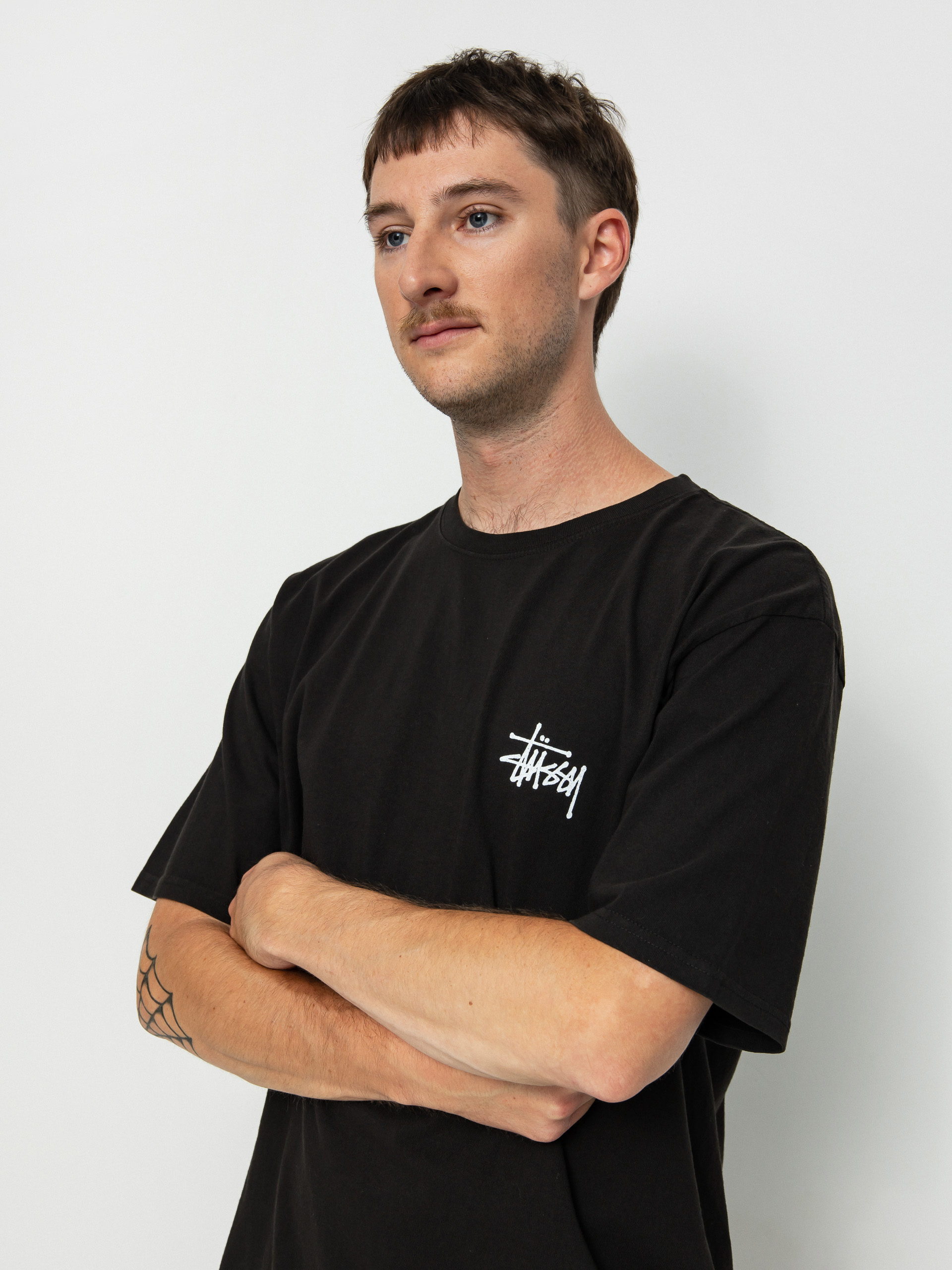 T-shirt Stussy Basic Stussy Pig. Dyed (black)