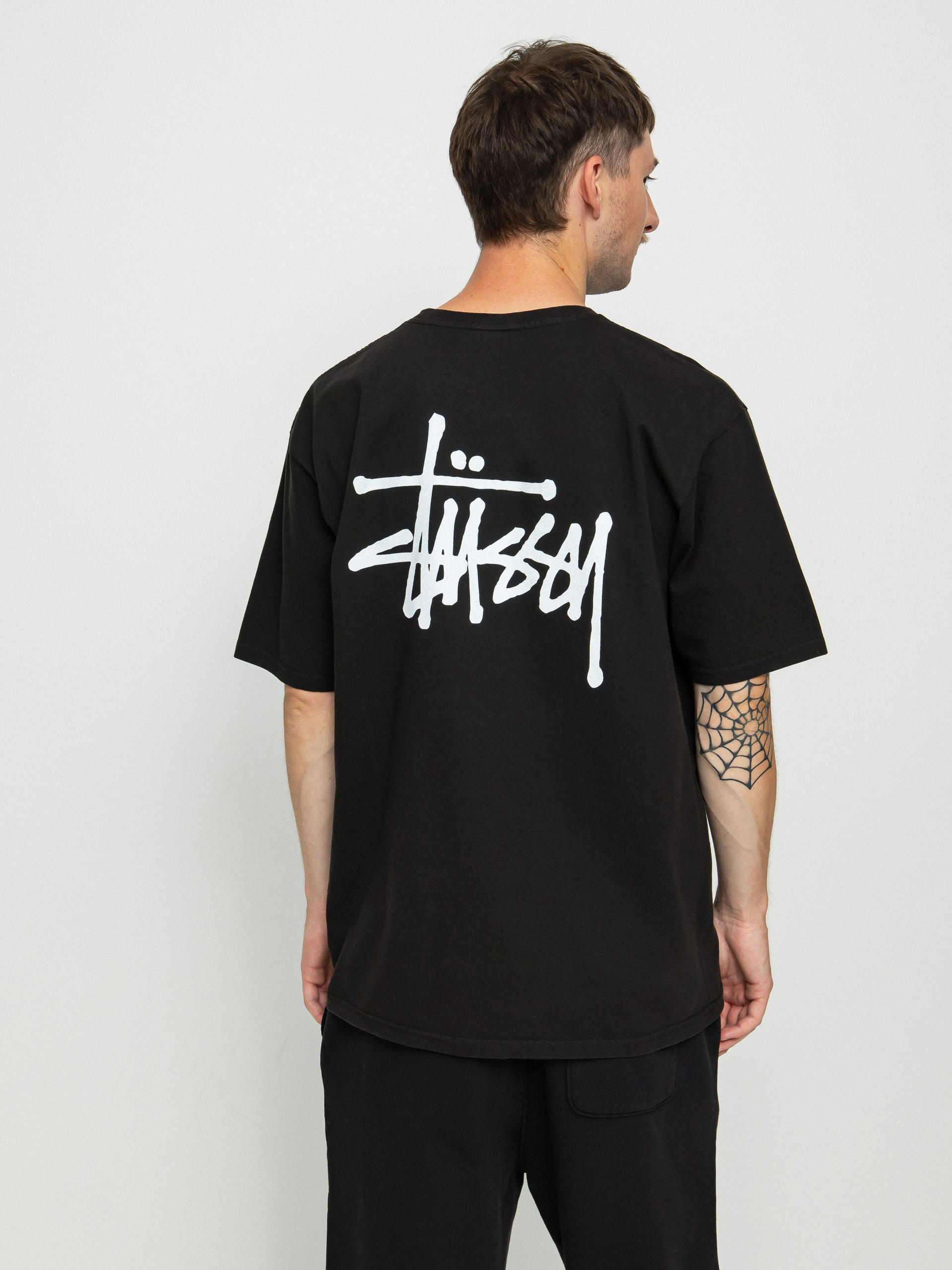T-shirt Stussy Basic Stussy Pig. Dyed (black)