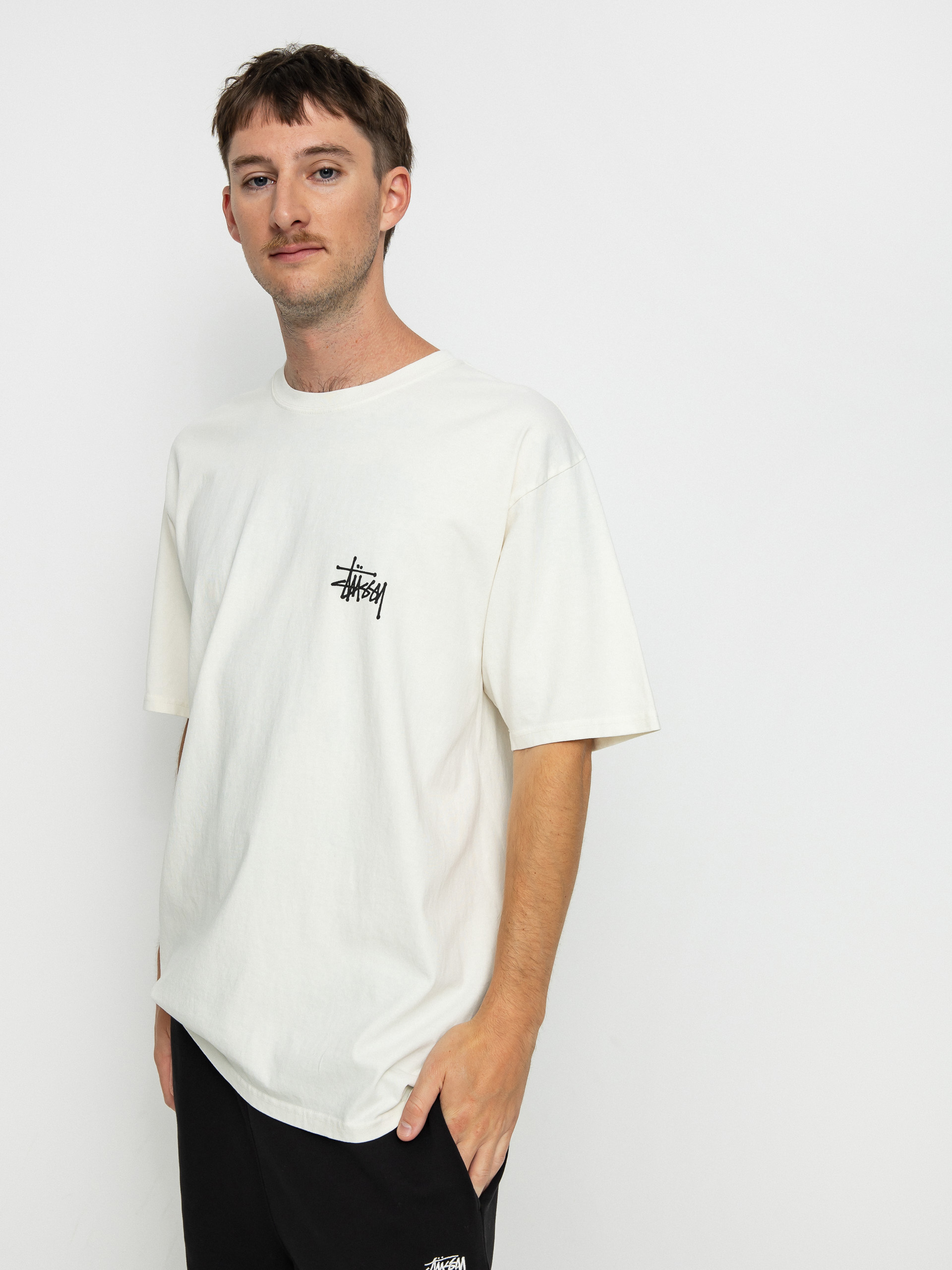 T-shirt Stussy Basic Stussy Pig. Dyed (natural)