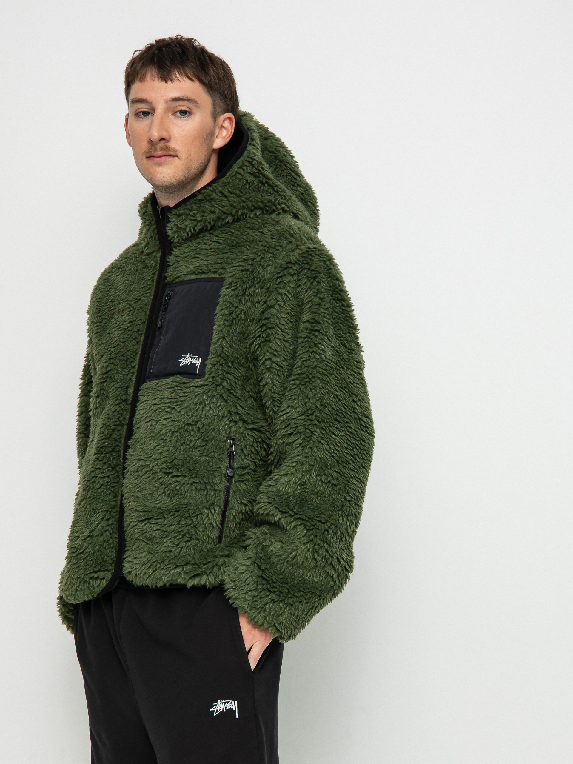 Kurtka Stussy Sherpa (olive)