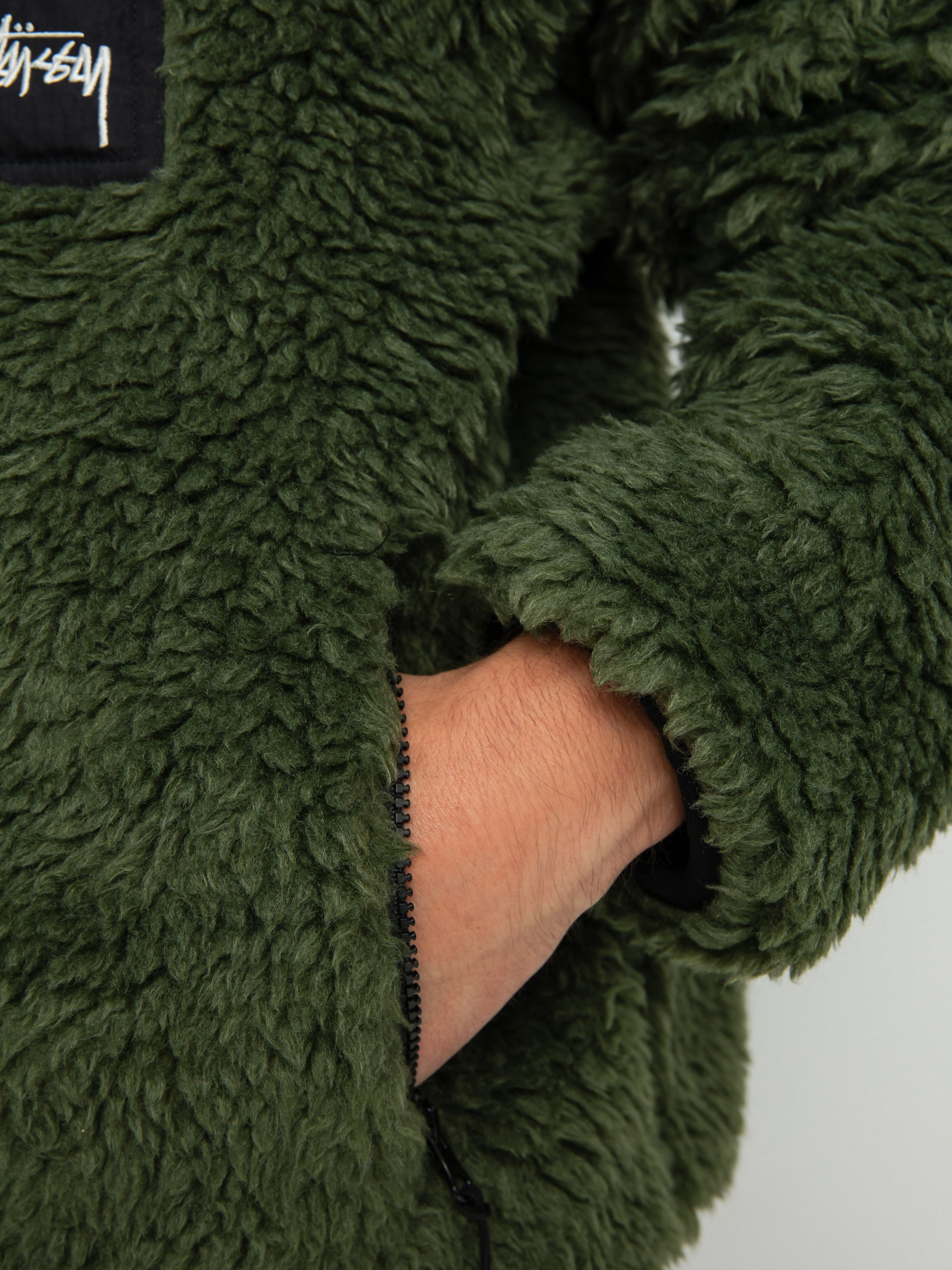 Kurtka Stussy Sherpa (olive)