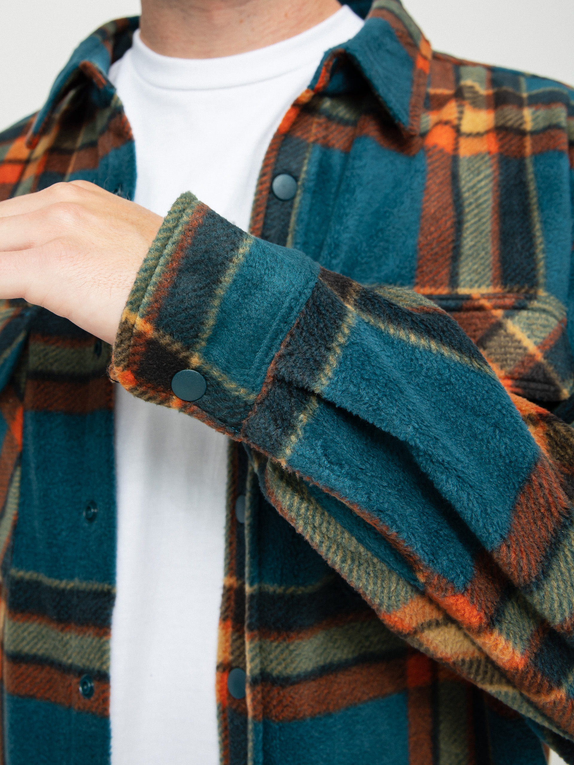 Koszula Brixton Bowery Arctic Stretch Ls (deep blue plaid)