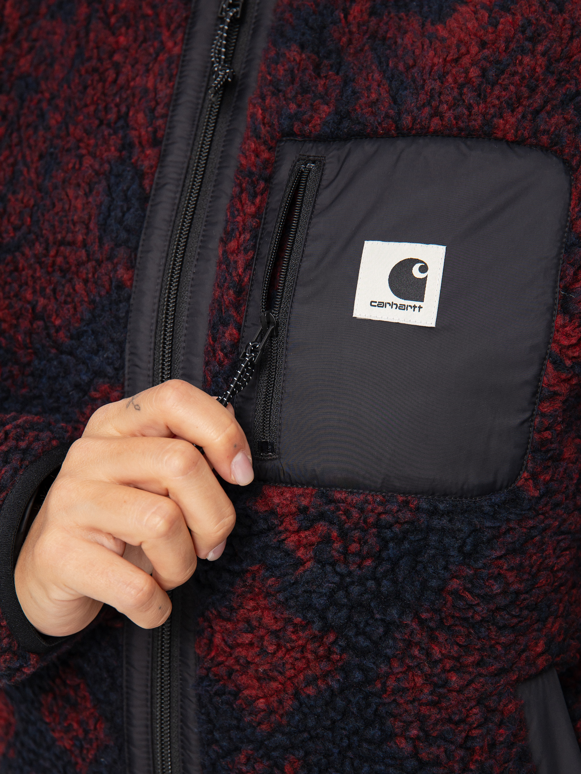 Kurtka Carhartt WIP Janet Liner Wmn (verse jacquard/dark navy/corvina/black)