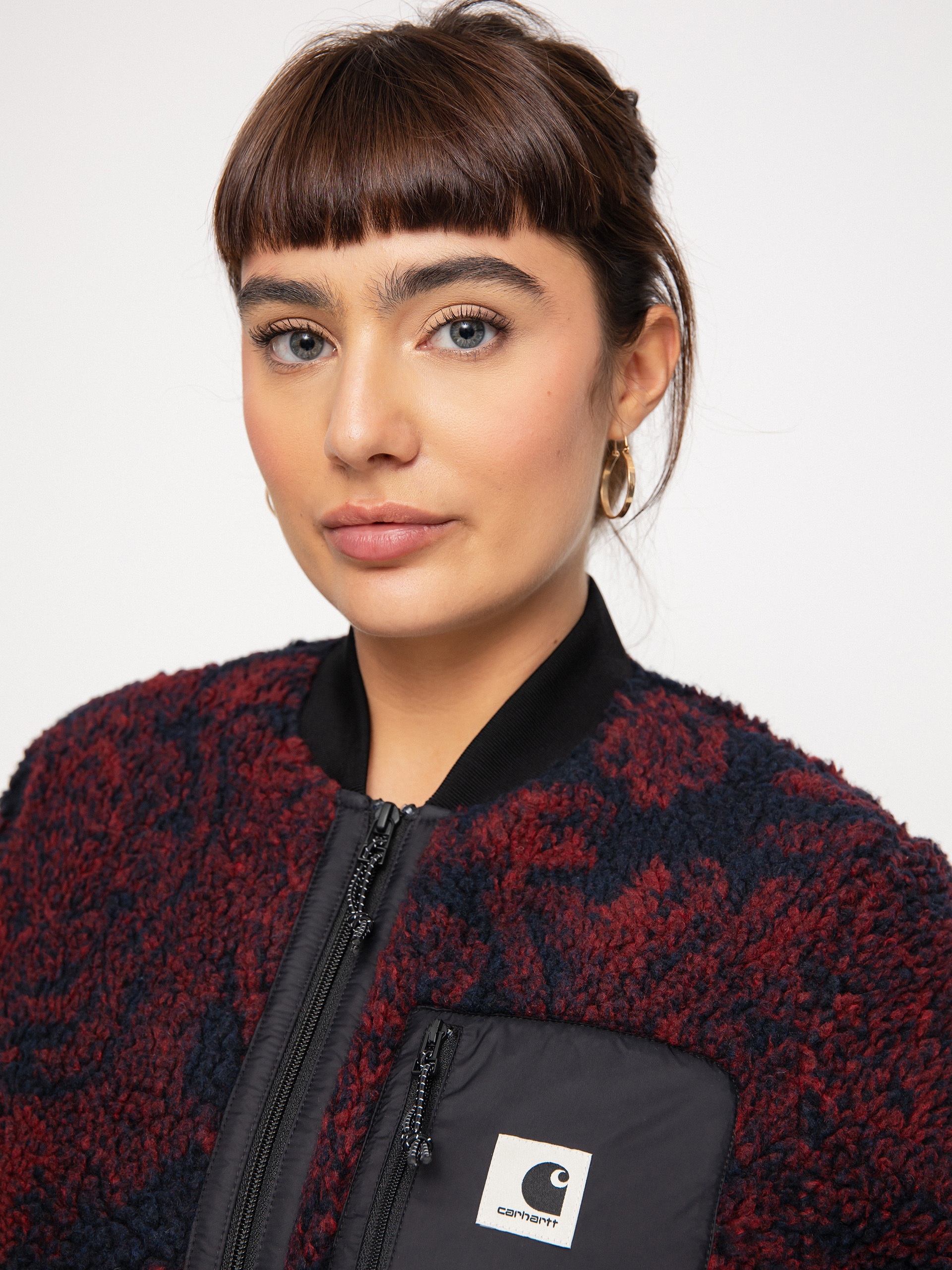 Kurtka Carhartt WIP Janet Liner Wmn (verse jacquard/dark navy/corvina/black)