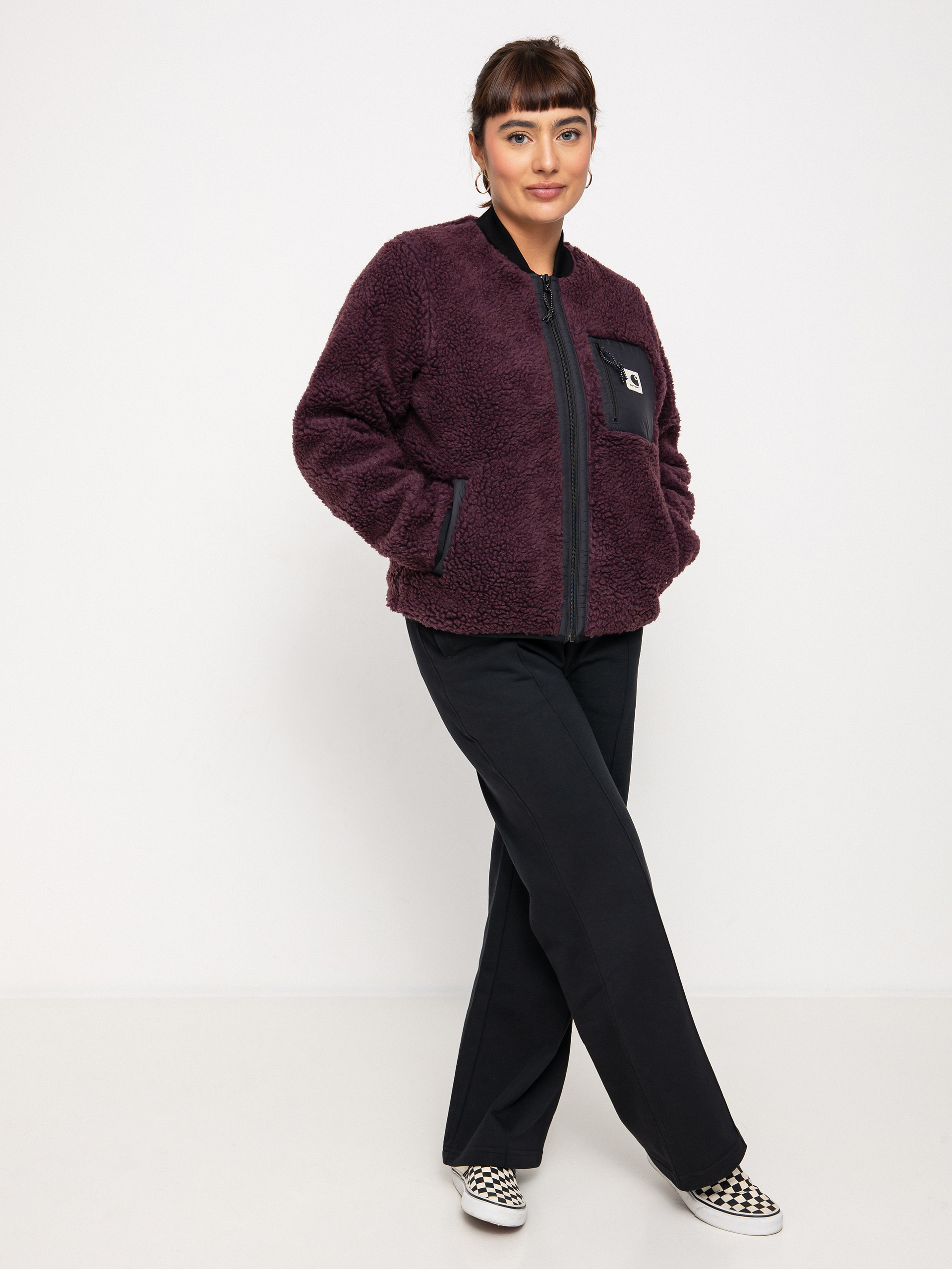Kurtka Carhartt WIP Janet Liner Wmn (dark plum/black)