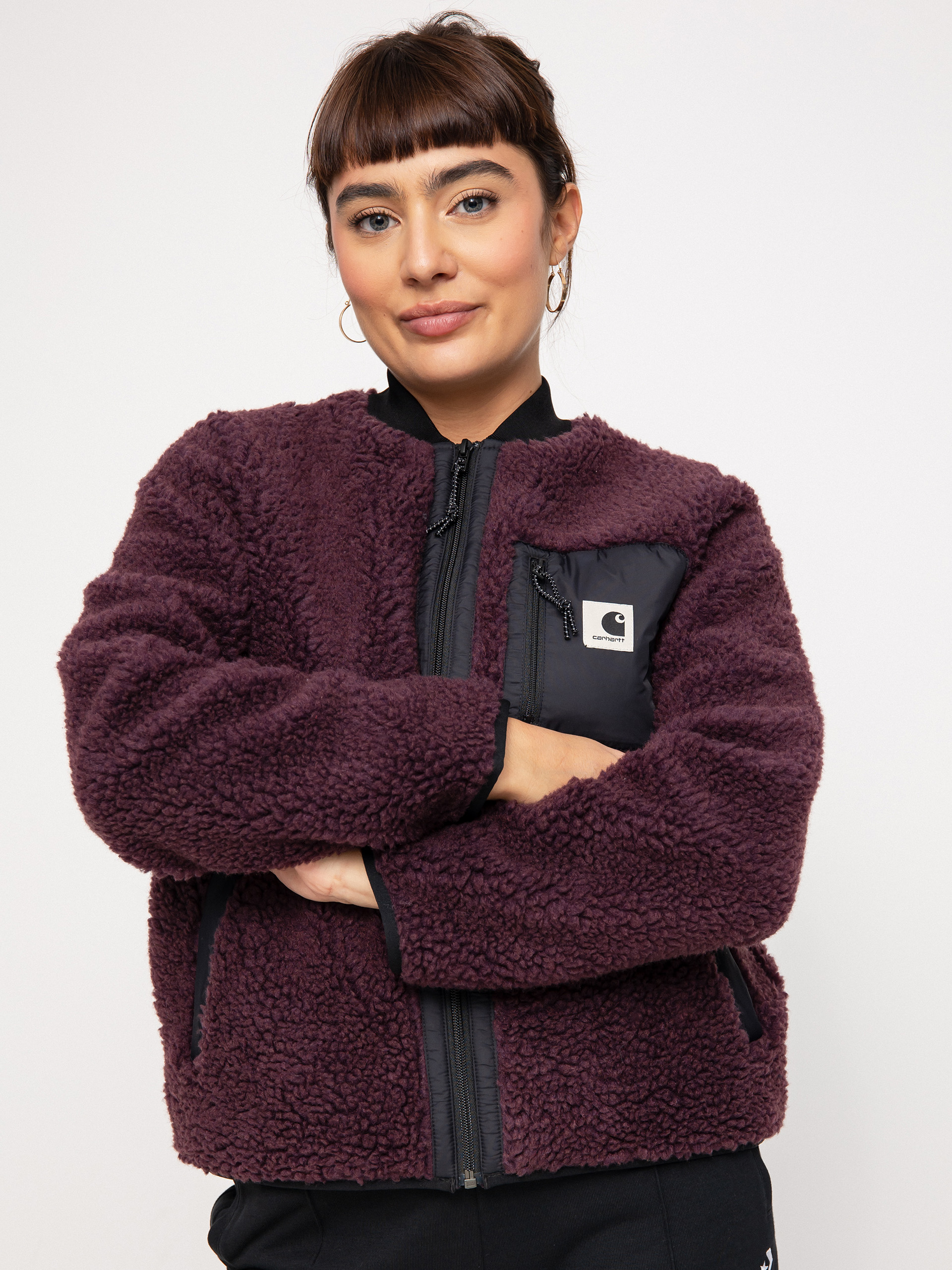 Kurtka Carhartt WIP Janet Liner Wmn (dark plum/black)