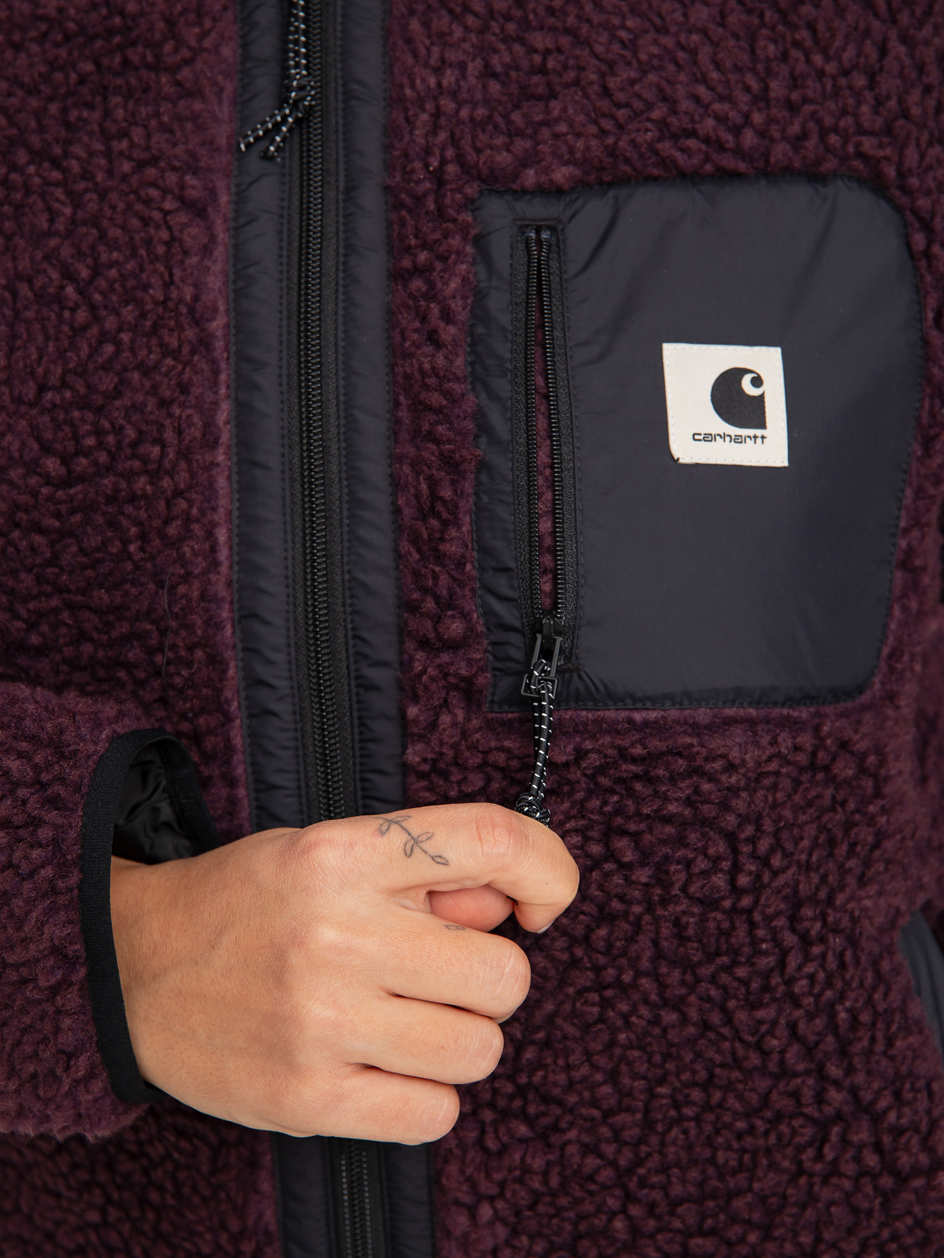Kurtka Carhartt WIP Janet Liner Wmn (dark plum/black)