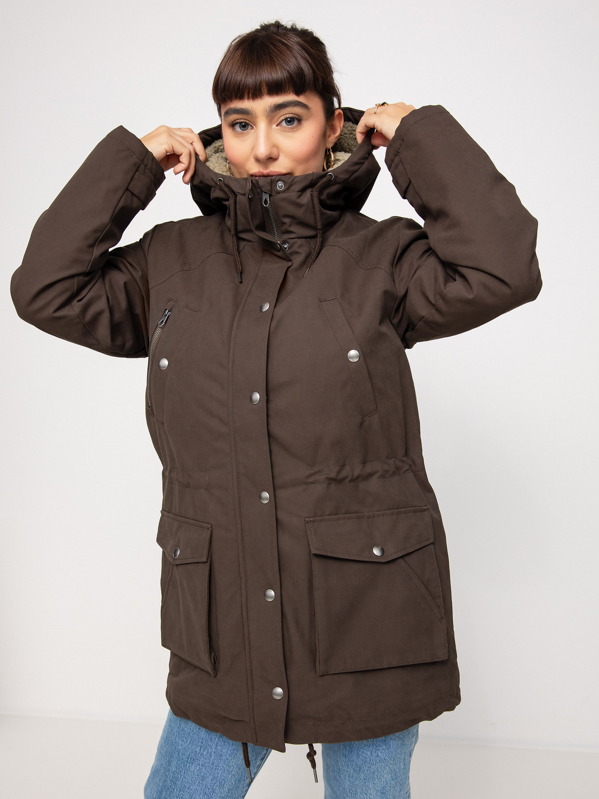 Kurtka Volcom Walk On By 5K Parka Wmn (espresso)