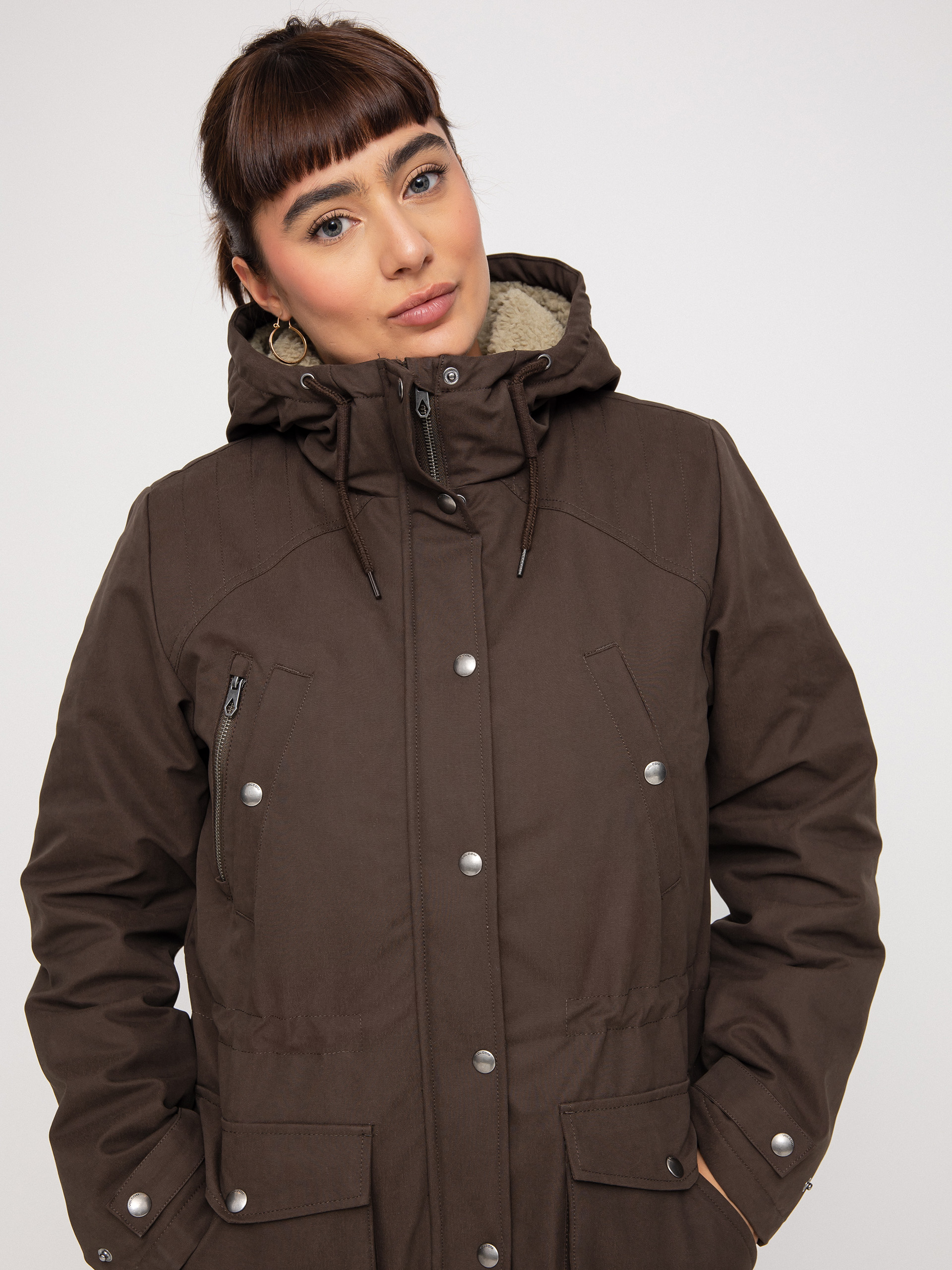Kurtka Volcom Walk On By 5K Parka Wmn (espresso)