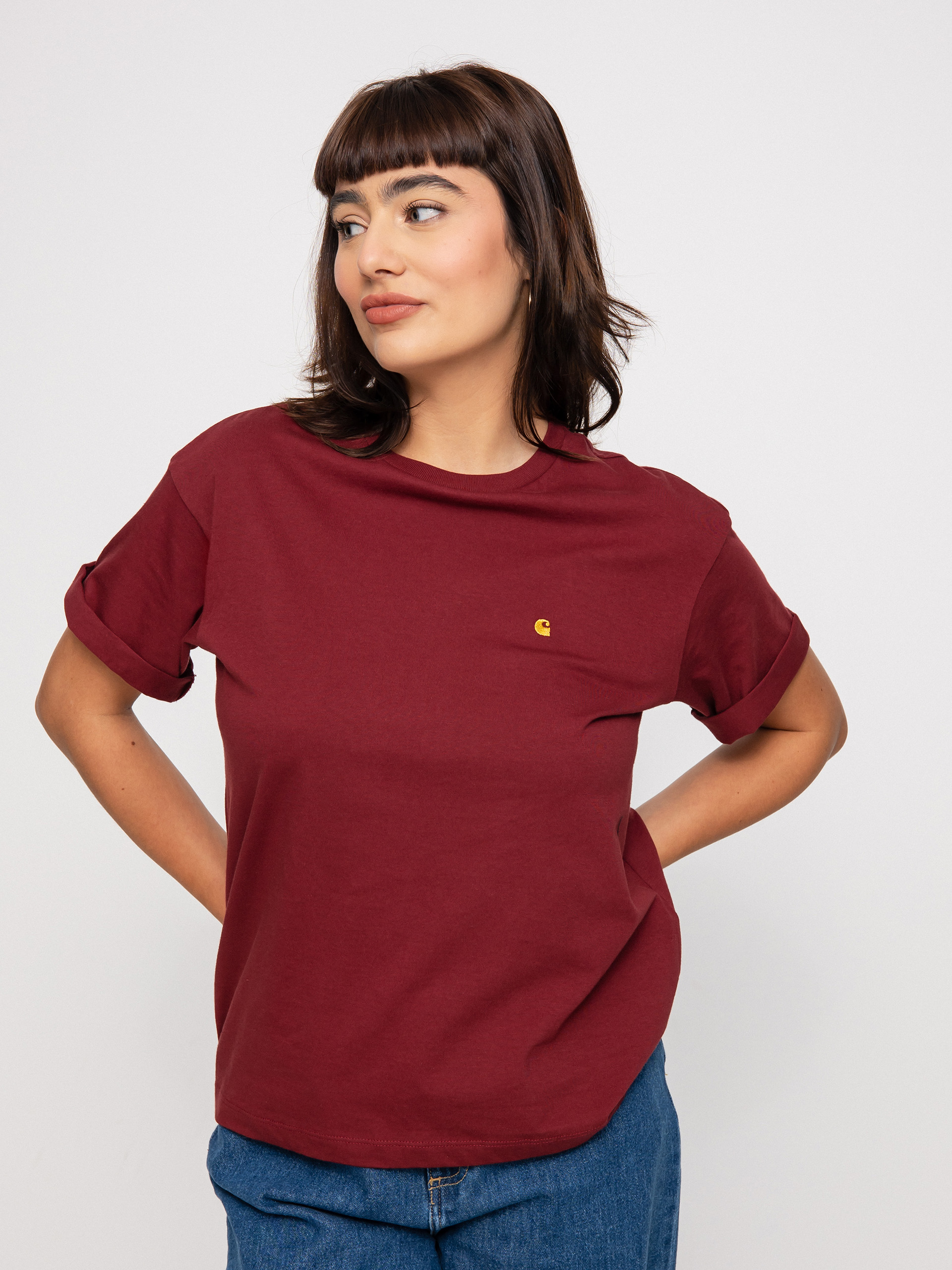 T-shirt Carhartt WIP Chase Wmn (corvina/gold)