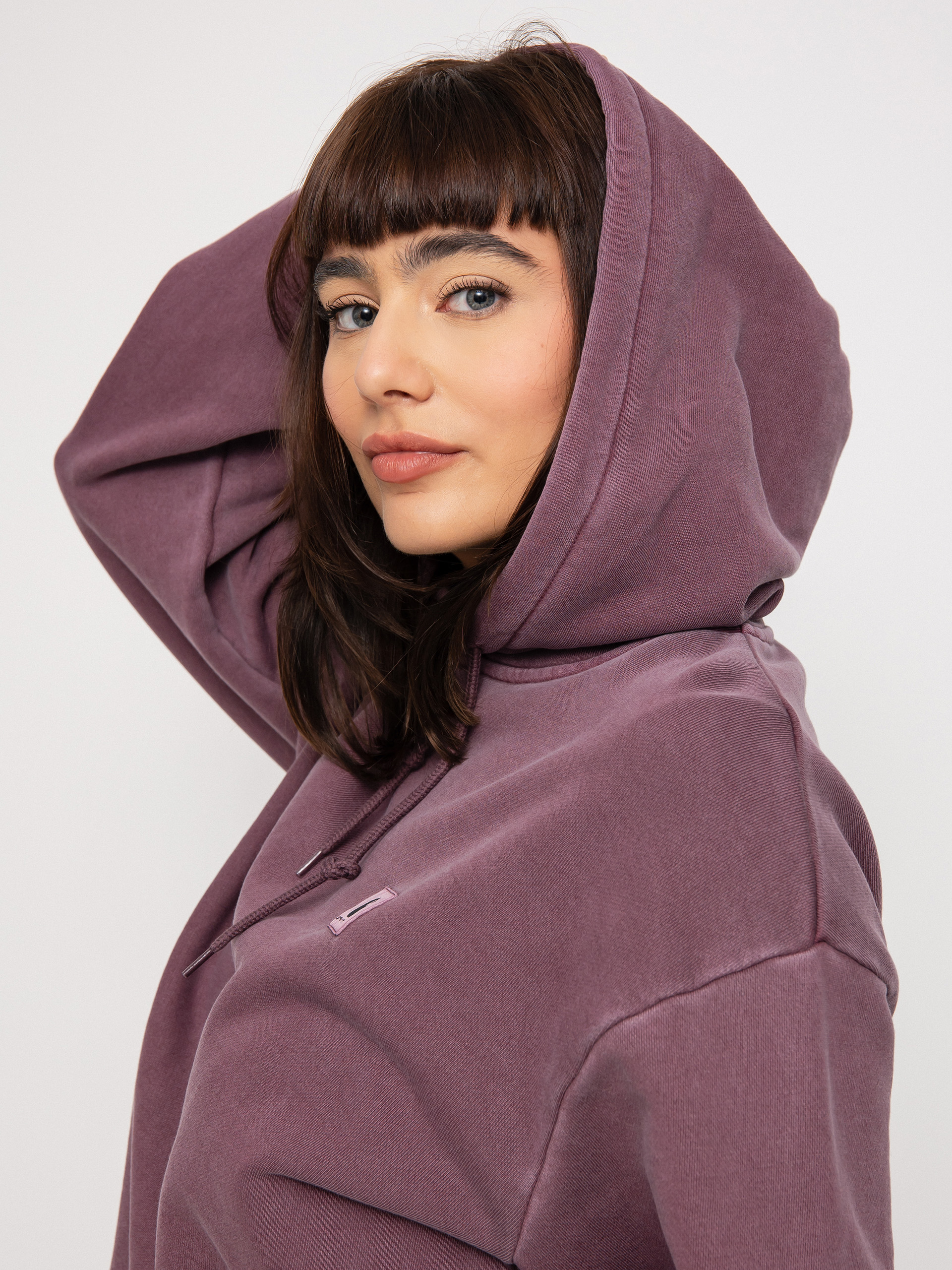 Bluza z kapturem Carhartt WIP Nelson HD Wmn (dark plum)