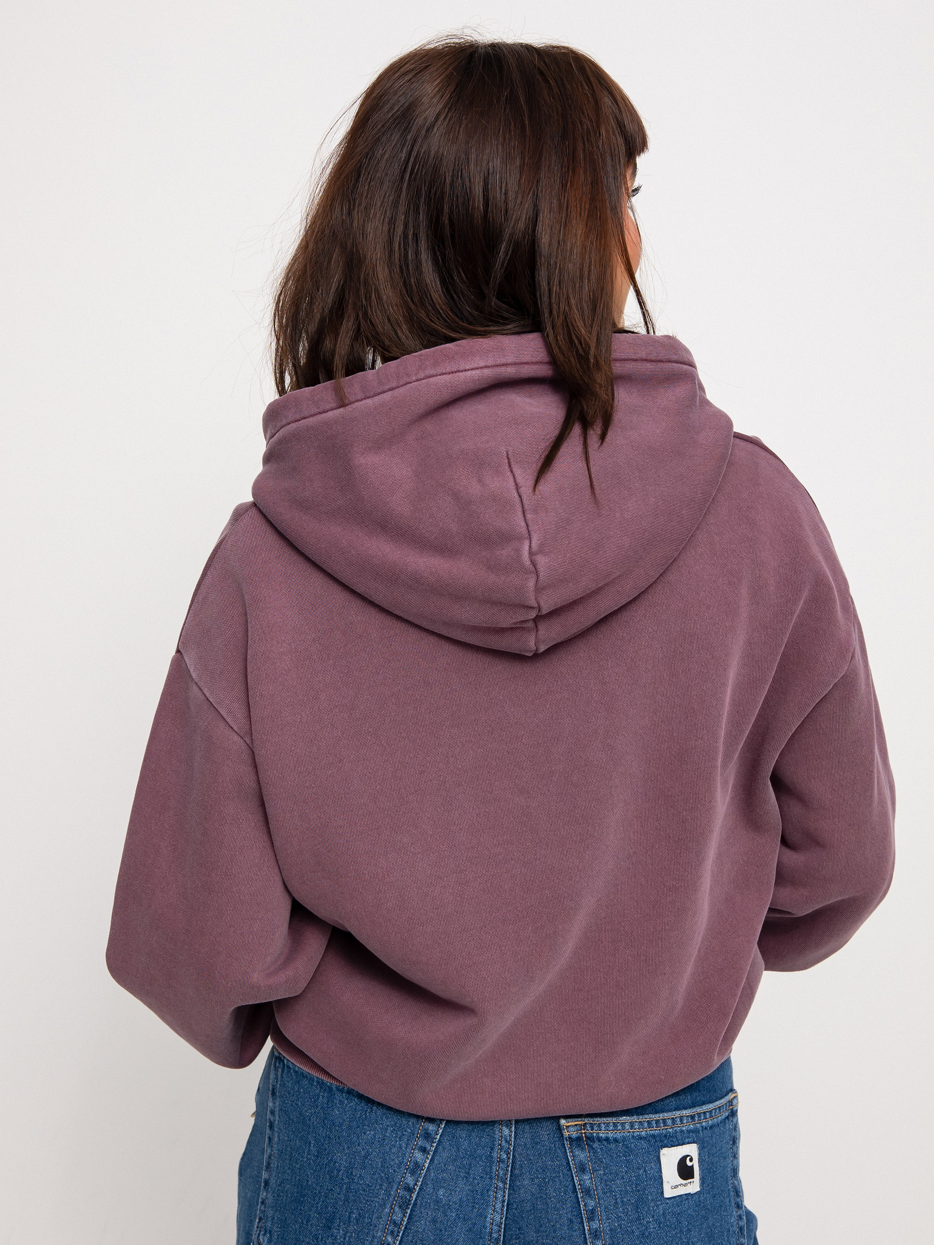 Bluza z kapturem Carhartt WIP Nelson HD Wmn (dark plum)