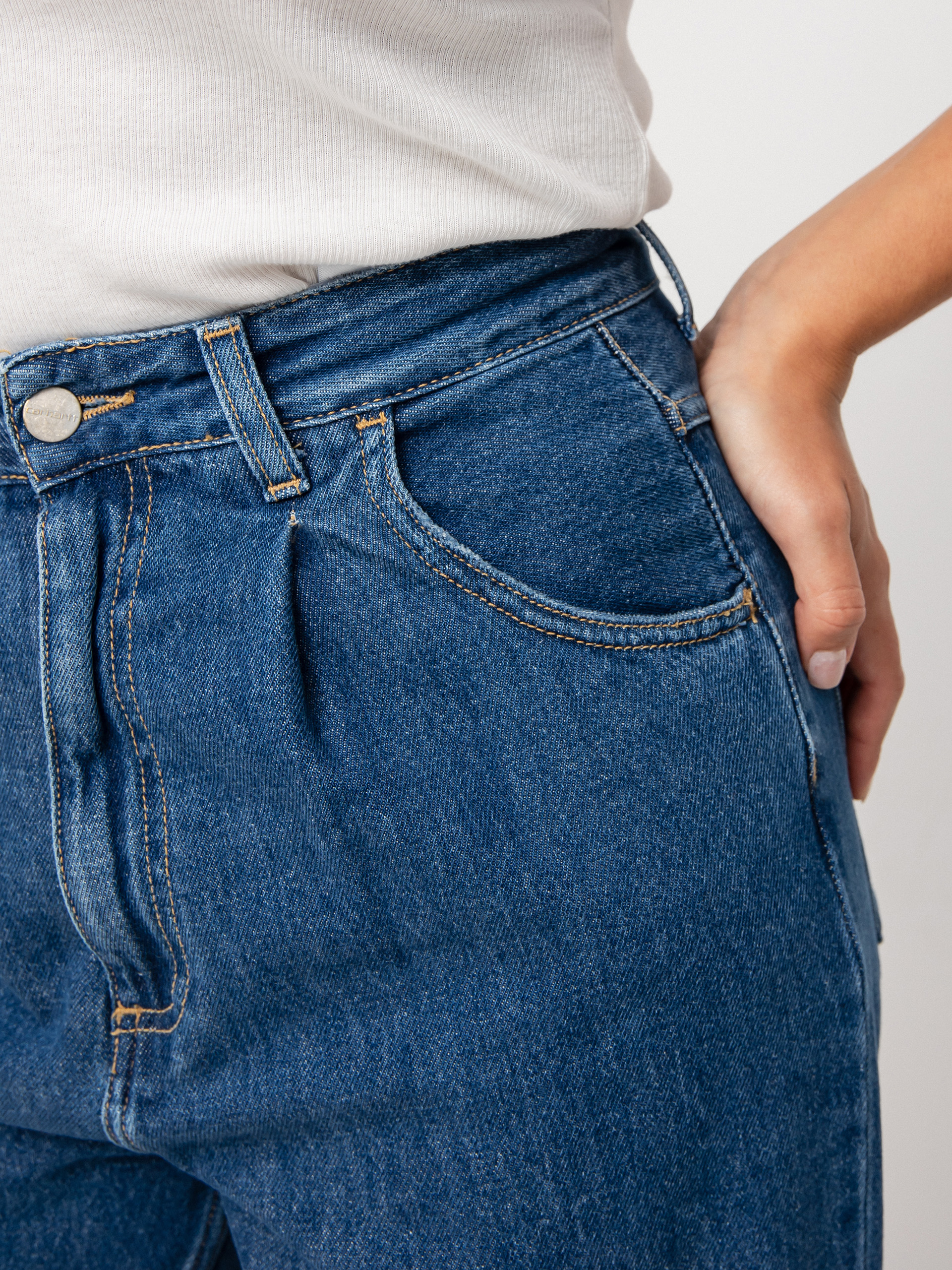 Spodnie Carhartt WIP Stayton Wmn (blue)