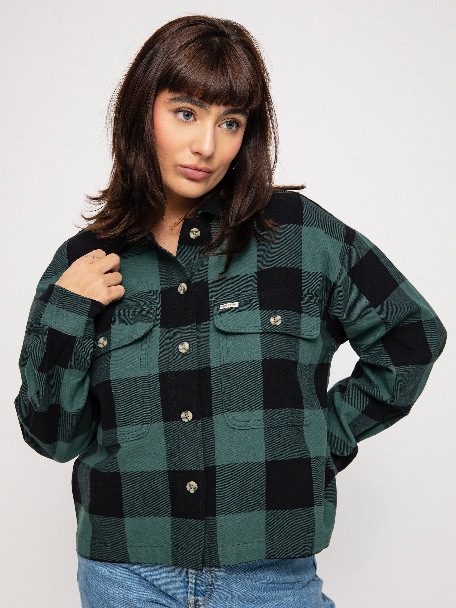 Koszula Brixton Bowery Flannel Ls Wmn (emerald)