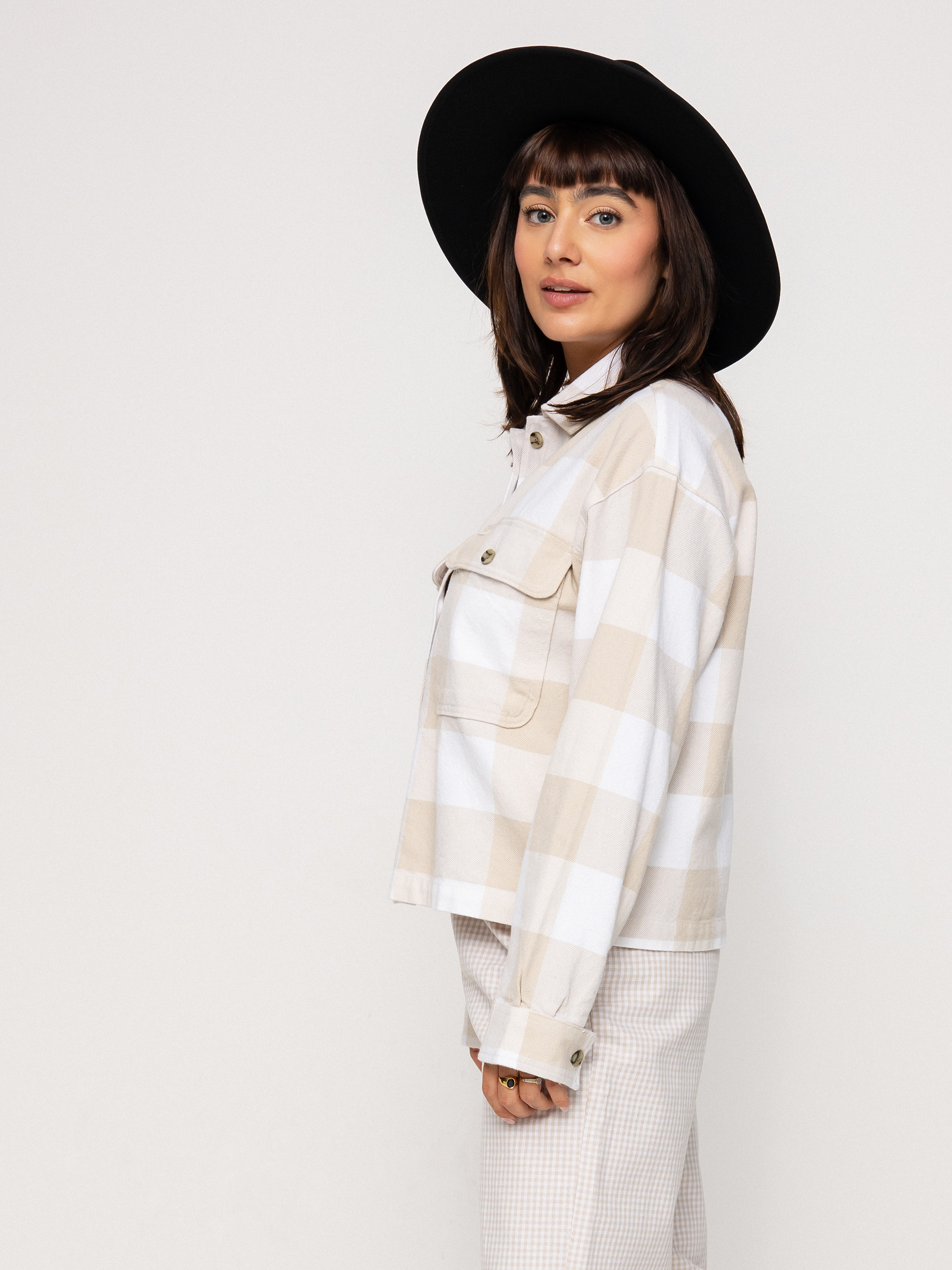Koszula Brixton Bowery Flannel Ls Wmn (white)