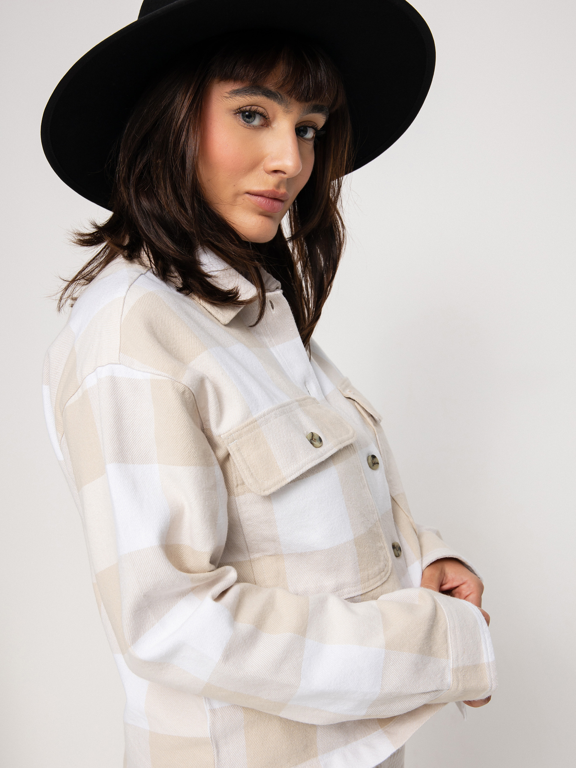 Koszula Brixton Bowery Flannel Ls Wmn (white)