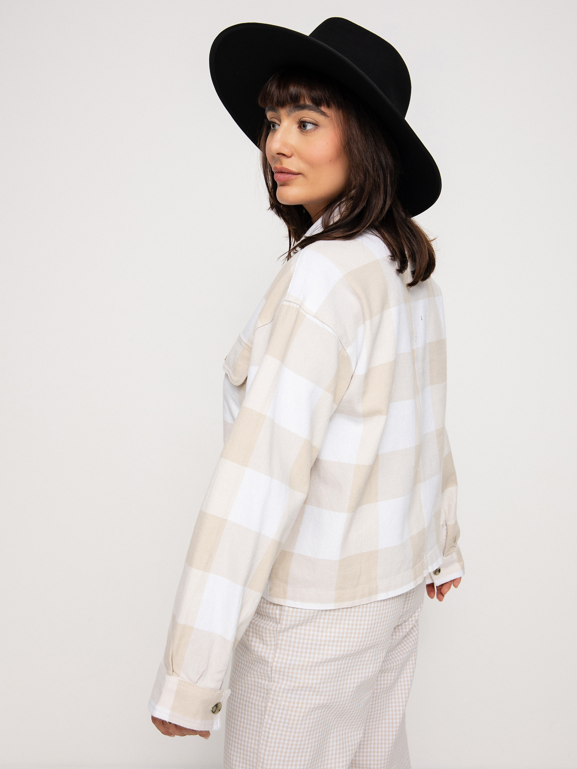 Koszula Brixton Bowery Flannel Ls Wmn (white)