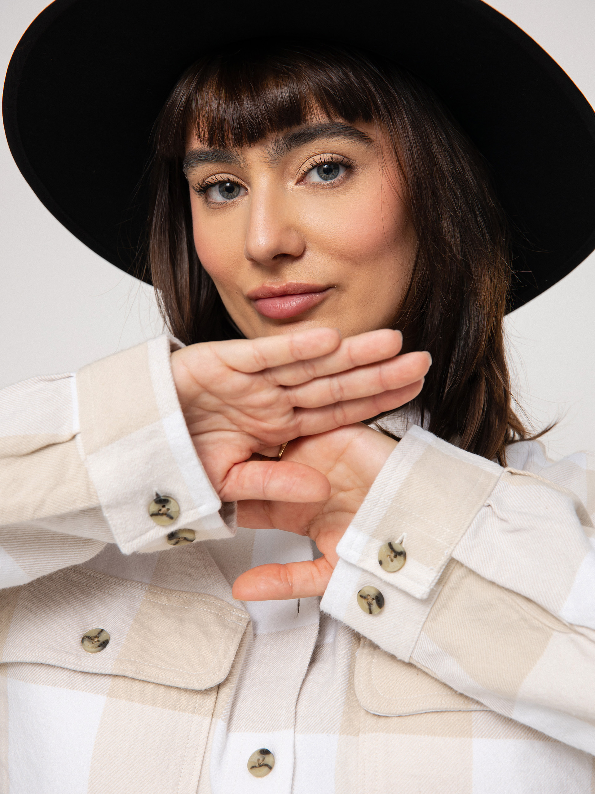 Koszula Brixton Bowery Flannel Ls Wmn (white)