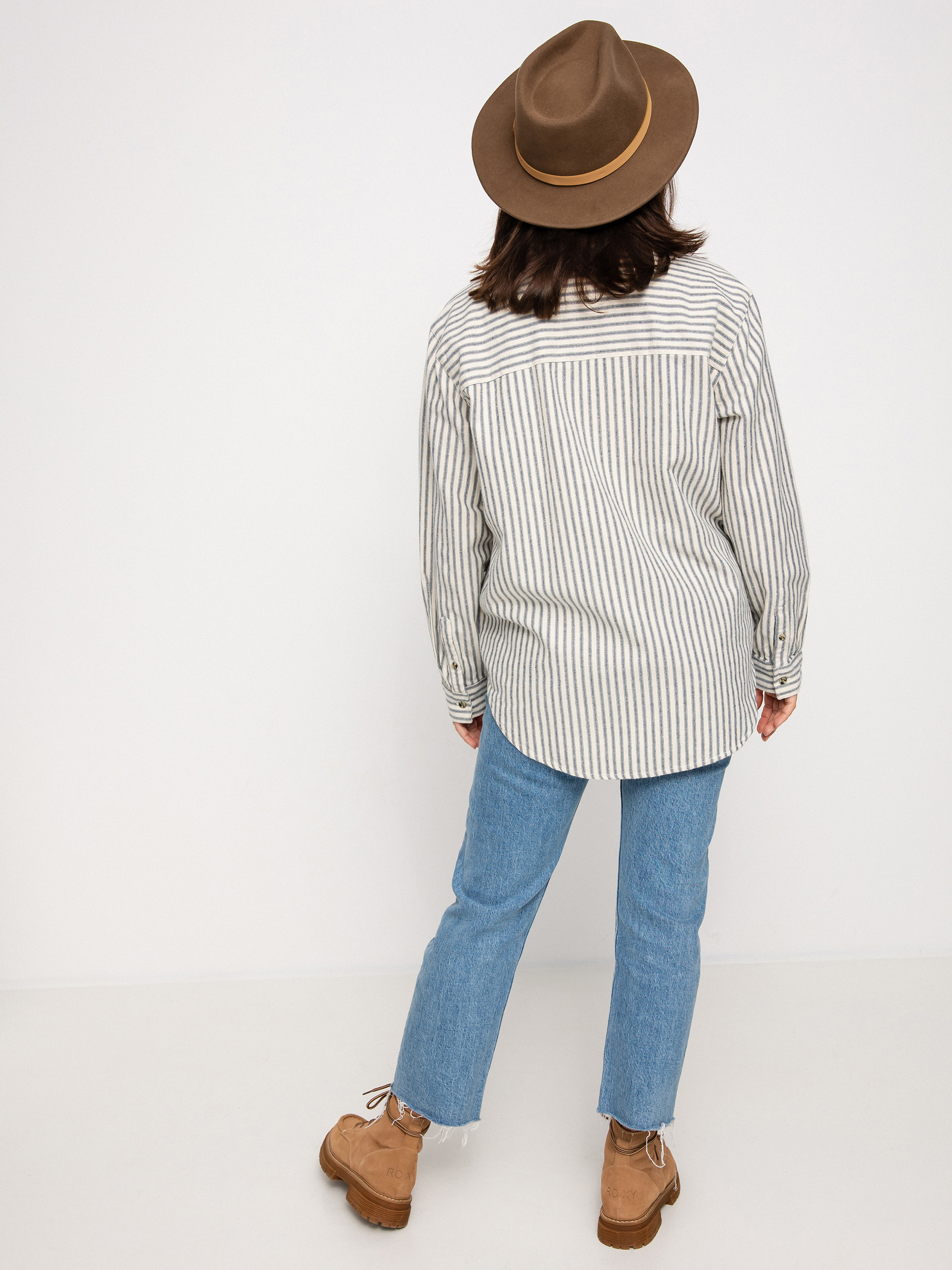 Koszula Brixton Bowery Bf Ls Wmn (dove stripe)