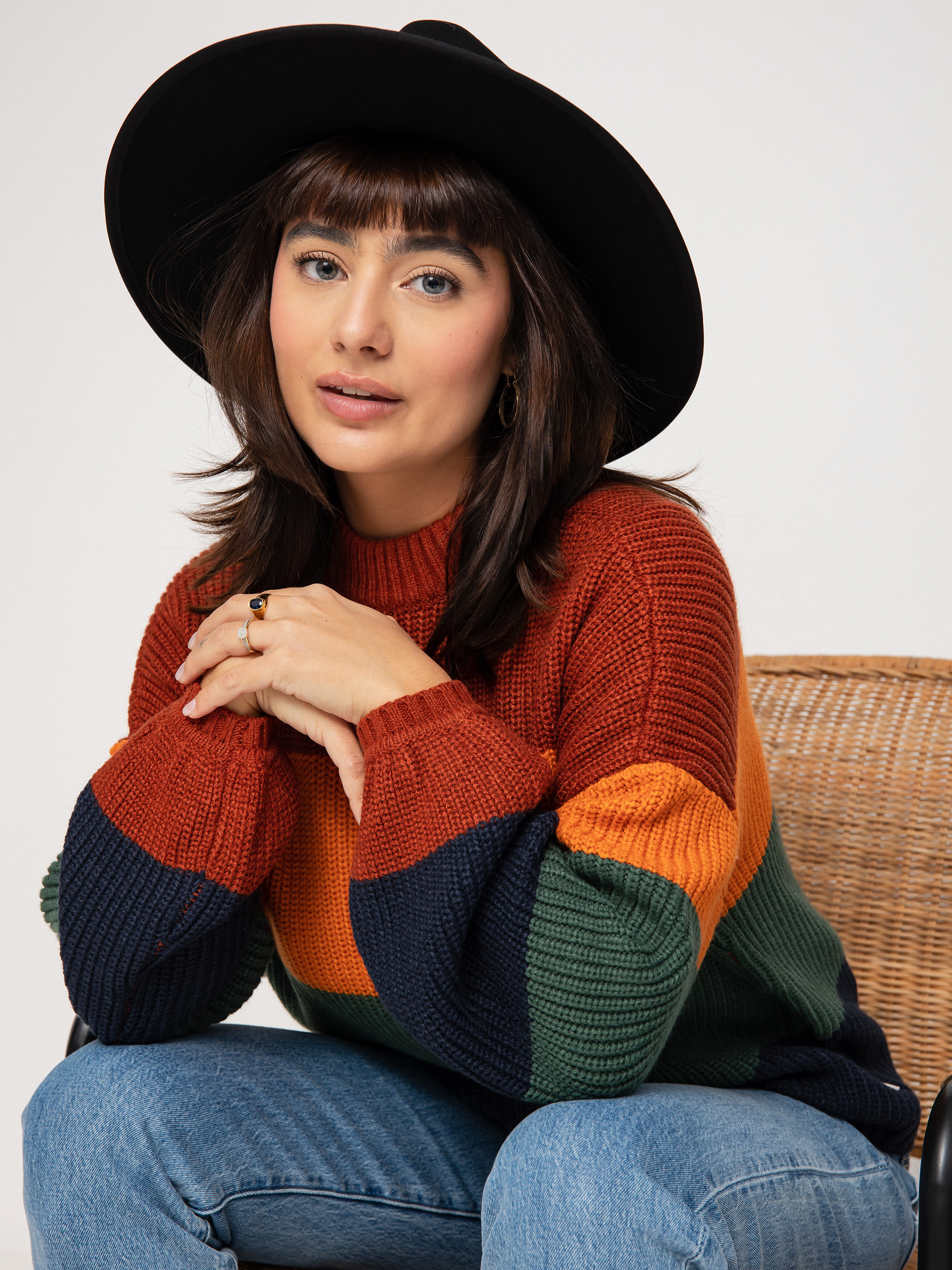 Sweter Brixton Madero Wmn (burnt henna)